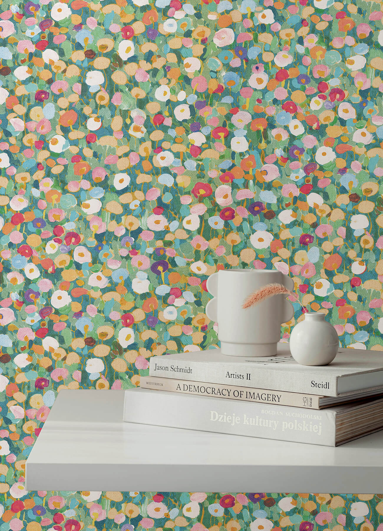 prato-green-petite-floral-wallpaper-york-wallcoverings-4193-7441 - York Wallcoverings Wallpaper
