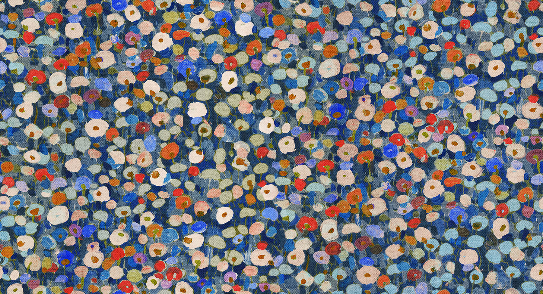 prato-blue-petite-floral-wallpaper-york-wallcoverings-4193-7442 - York Wallcoverings Wallpaper