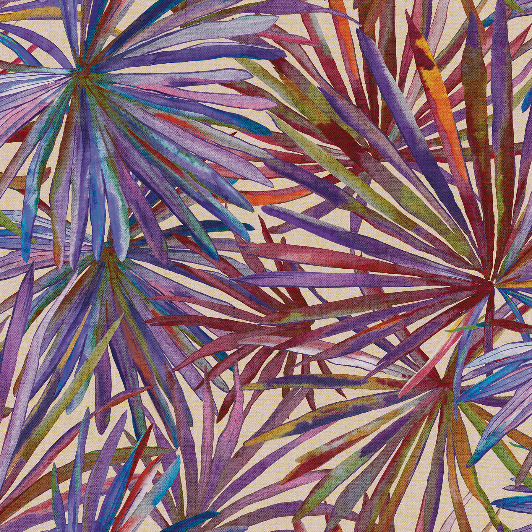 corifa-purple-palm-leaf-wallpaper-york-wallcoverings-4193-7452 - York Wallcoverings Wallpaper