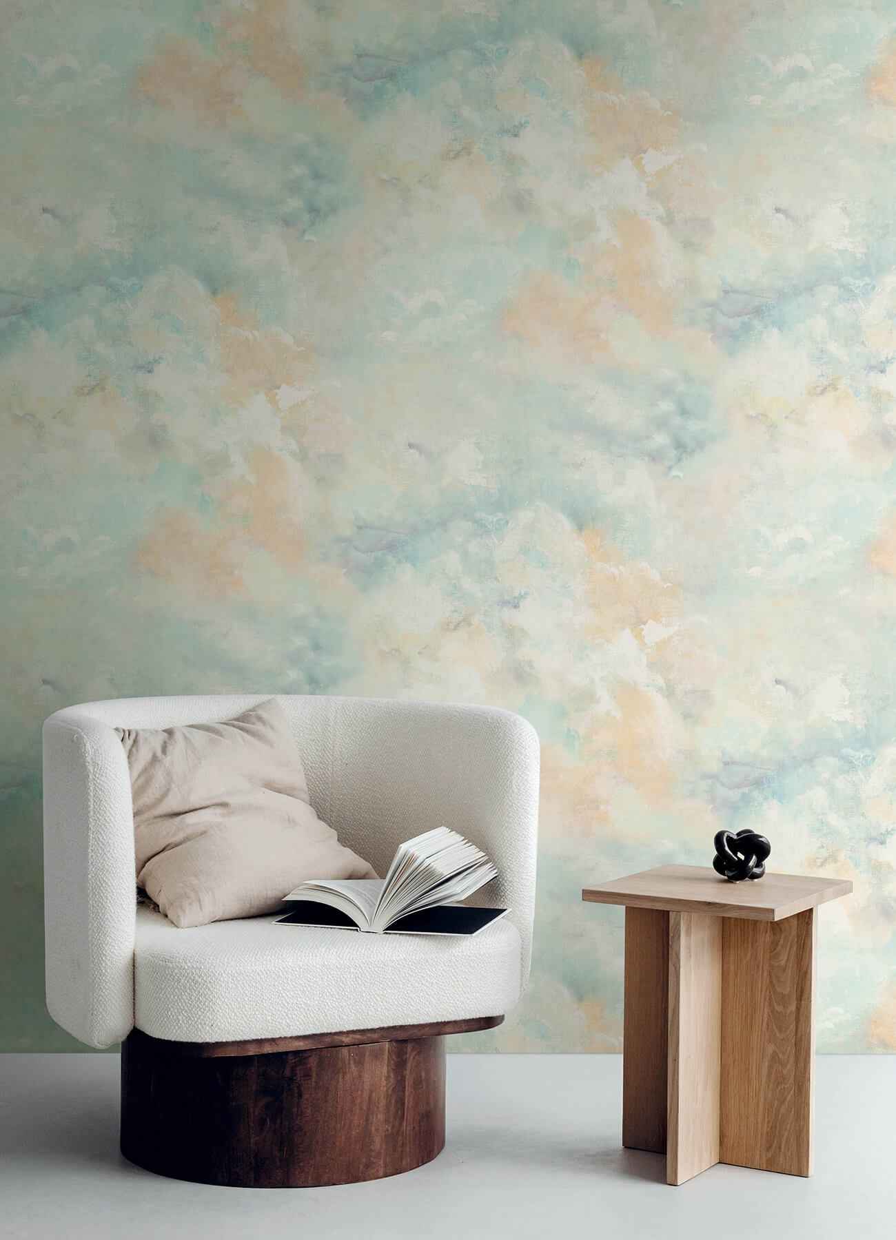 Aria Aquamarine Abstract Wallpaper - York Wallcoverings - 4193-7462 - York Wallcoverings Wallpaper