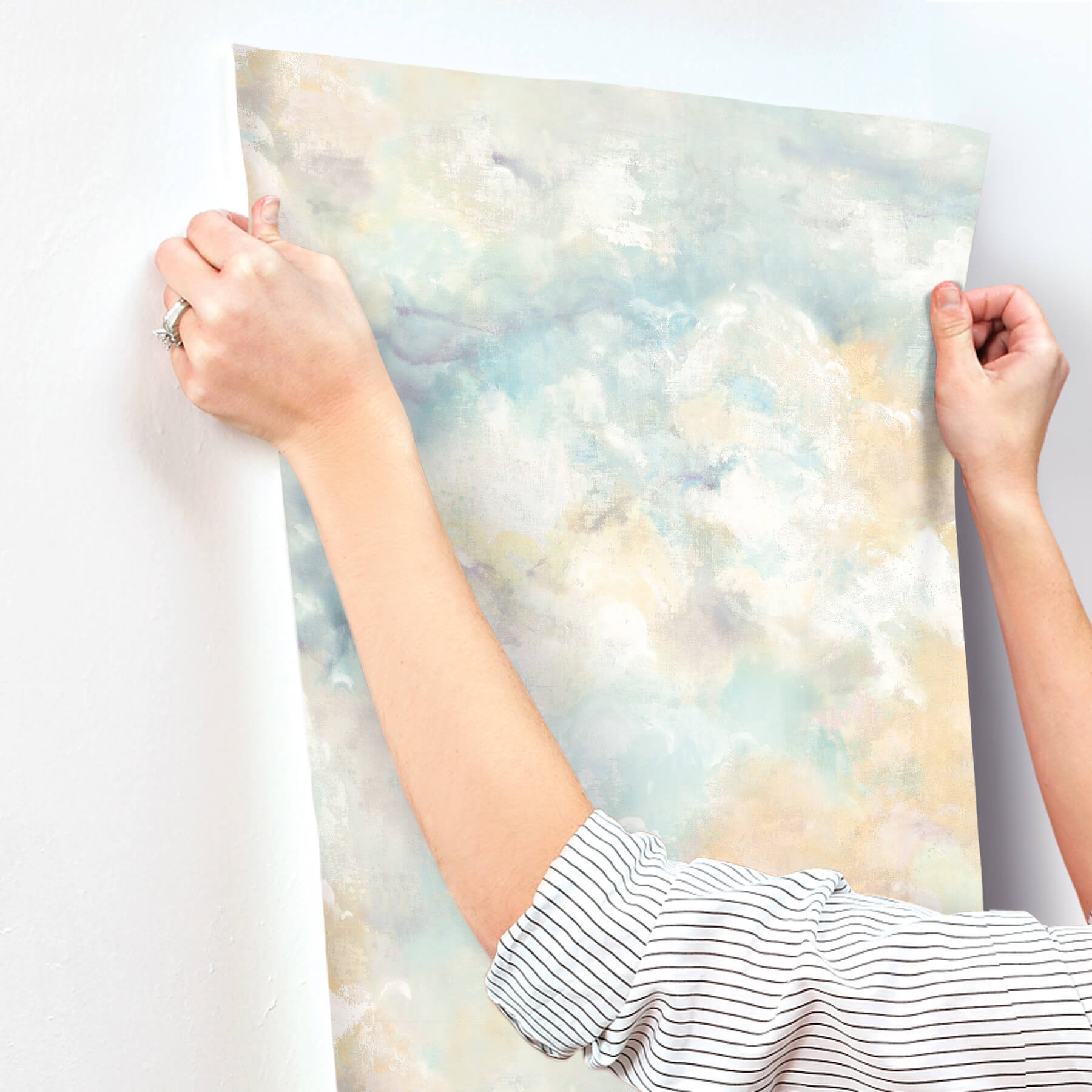 aria-aquamarine-abstract-wallpaper-york-wallcoverings-4193-7462 - York Wallcoverings Papel pintado
