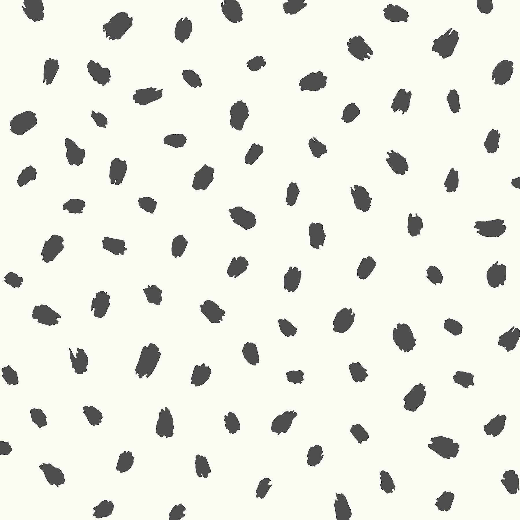 Animal Spots Black Polka Dot Wallpaper - York Wallcoverings - 4203-27542