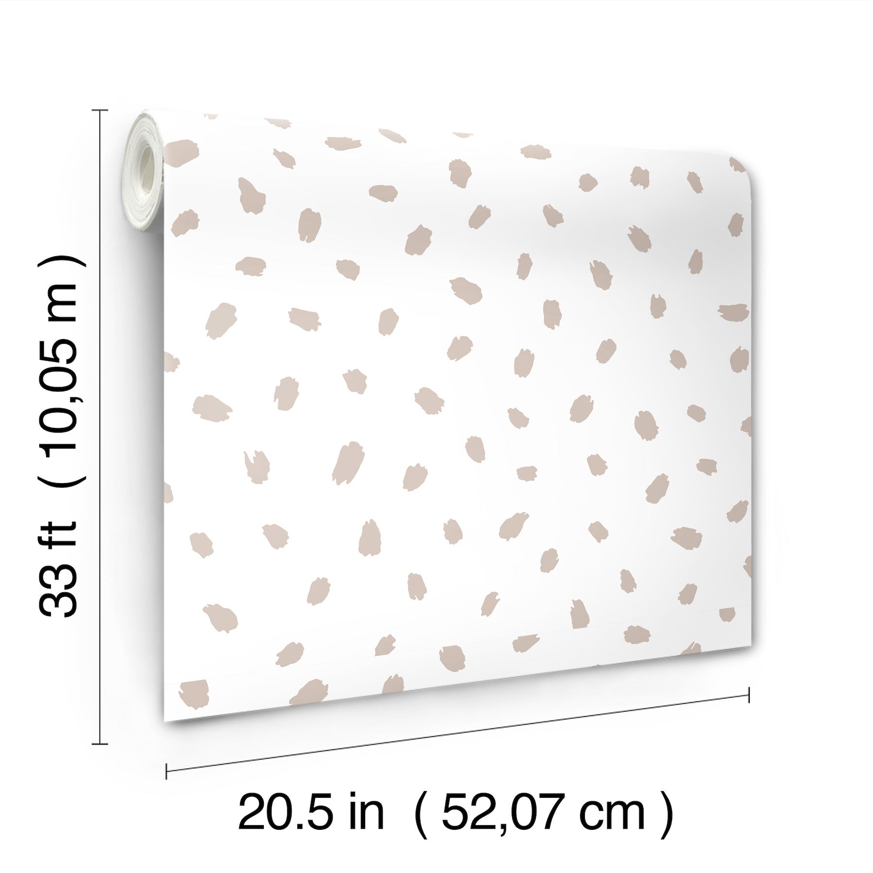 animal-spots-taupe-polka-dot-wallpaper-york-wallcoverings-4203-27543 - York Wallcoverings Papel pintado