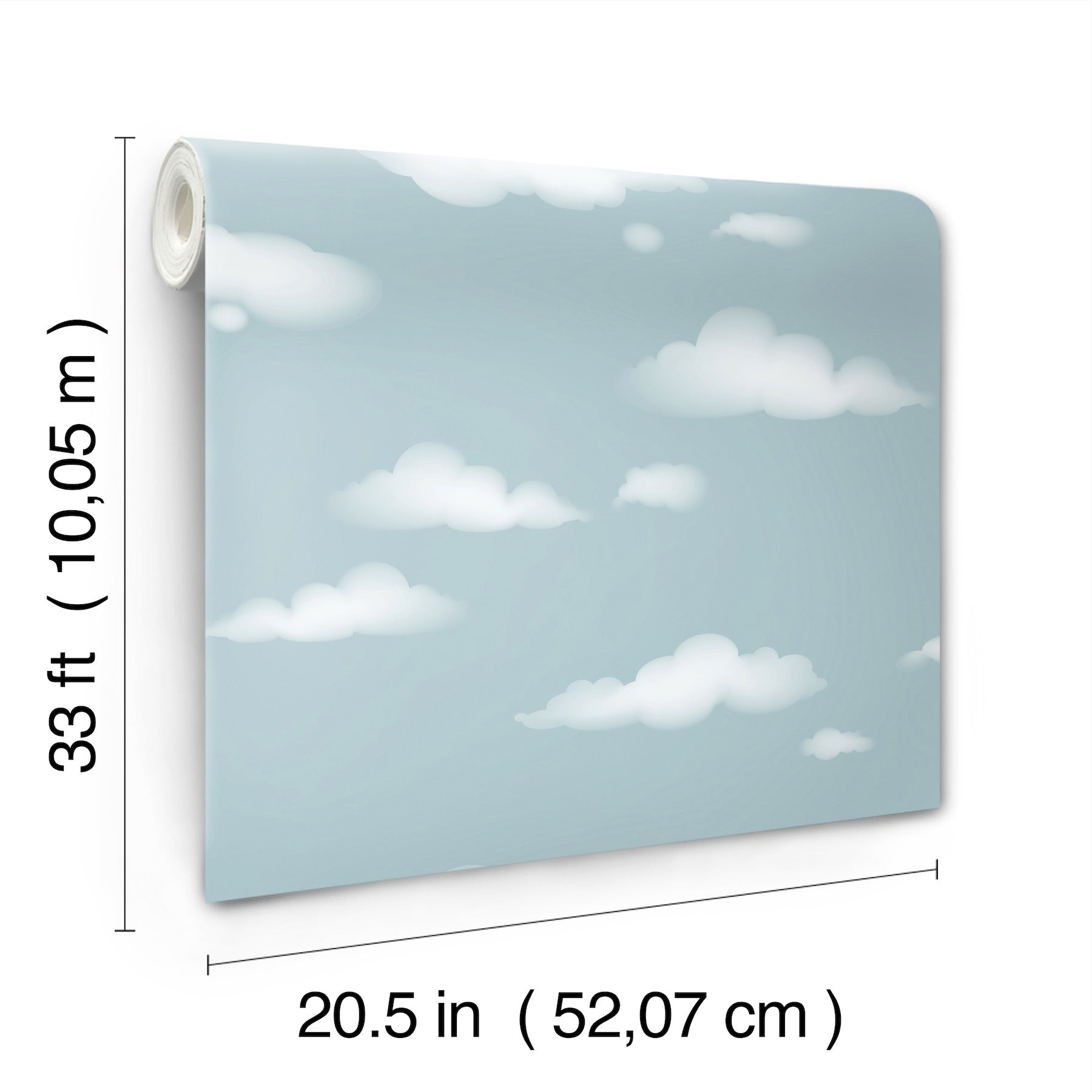 cloudy-sky-blue-scenic-wallpaper-york-wallcoverings-4203-27568 - York Wallcoverings Wallpaper