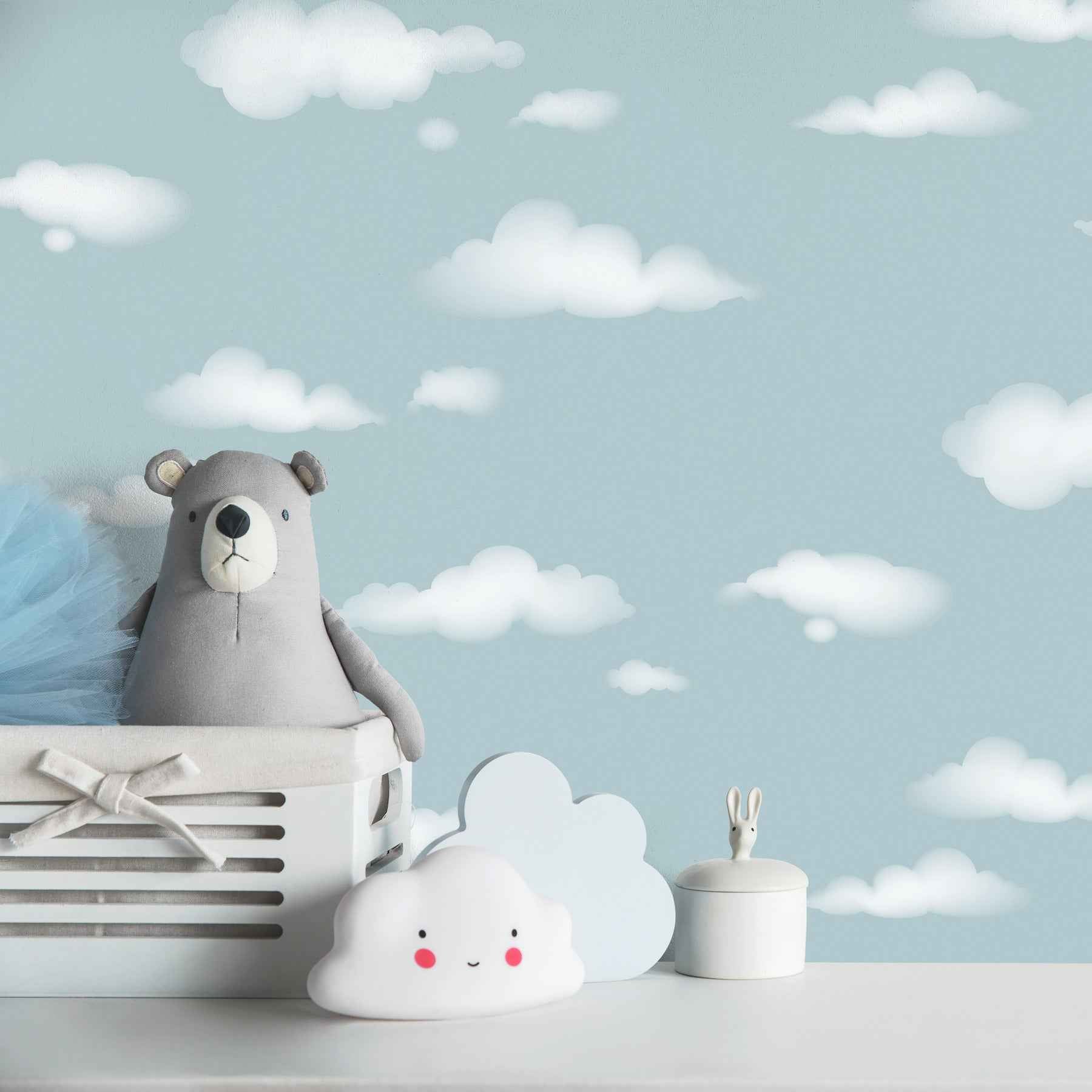Cloudy Sky Blue Scenic Wallpaper - York Wallcoverings - 4203-27568 - York Wallcoverings Wallpaper
