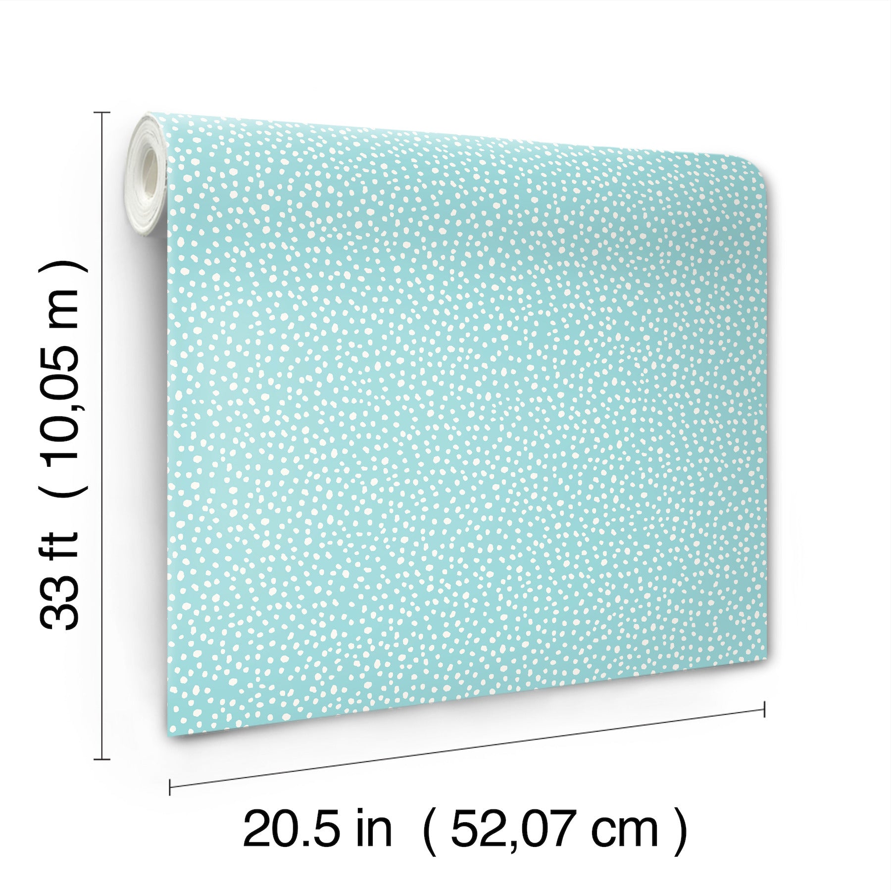 dotty-light-blue-petite-polka-dot-wallpaper-york-wallcoverings-4203-27580 - York Wallcoverings Wallpaper