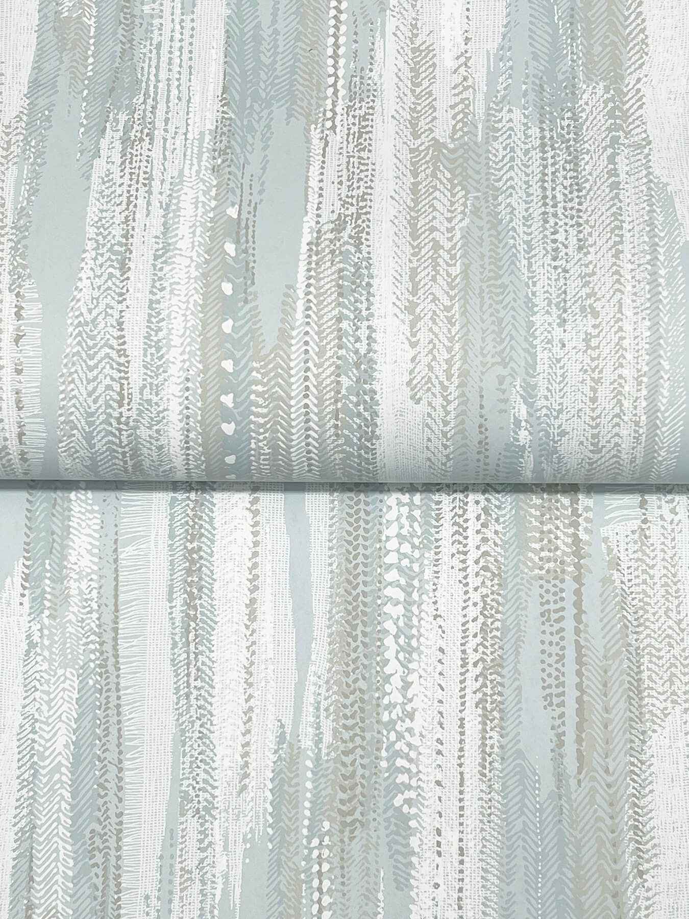 Tribeca Light Blue Texture Stripe Wallpaper - York Wallcoverings - VR1524 - York Wallcoverings Wallpaper