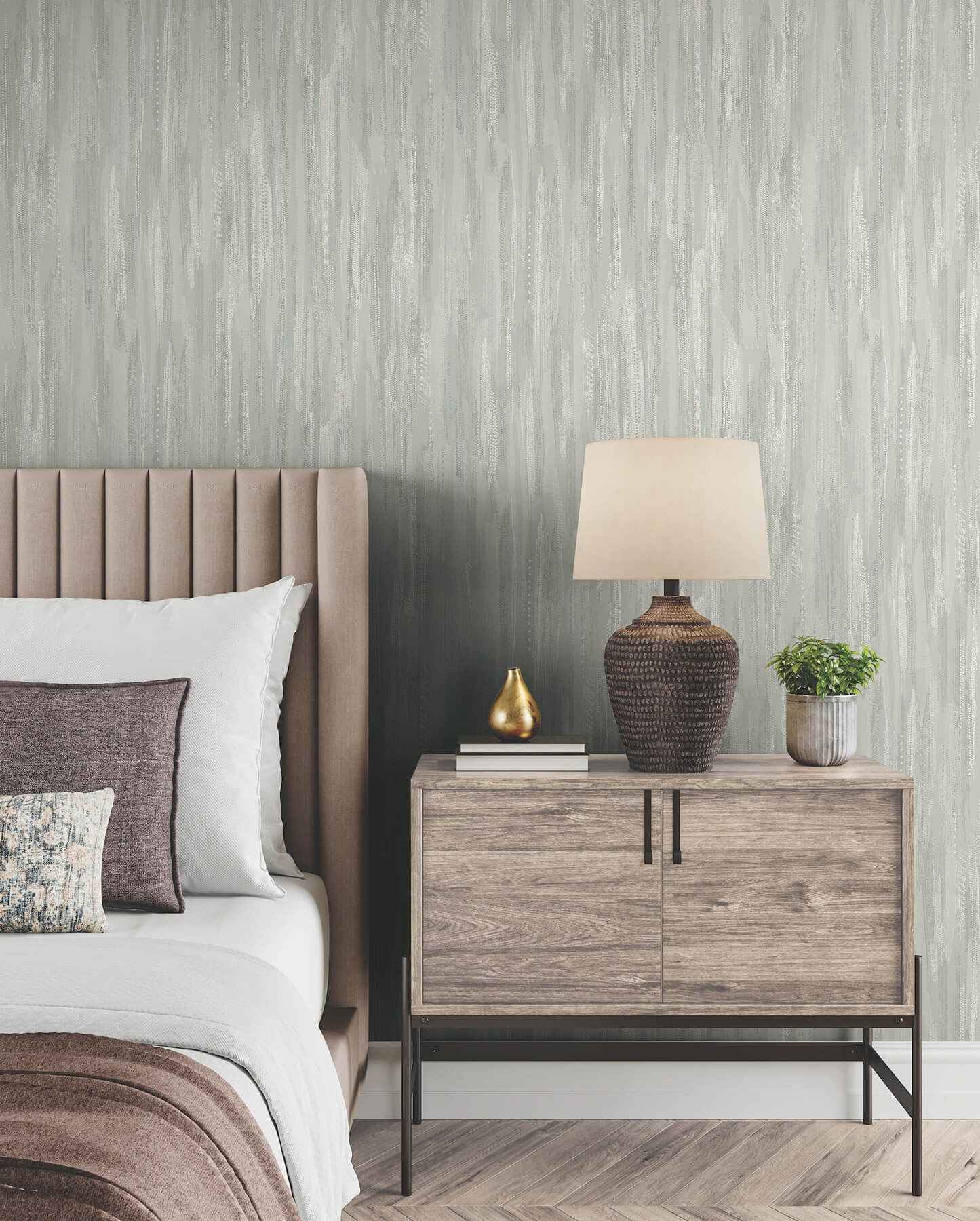 Tribeca Aqua Texture Stripe Wallpaper - York Wallcoverings - VR1526 - York Wallcoverings Wallpaper