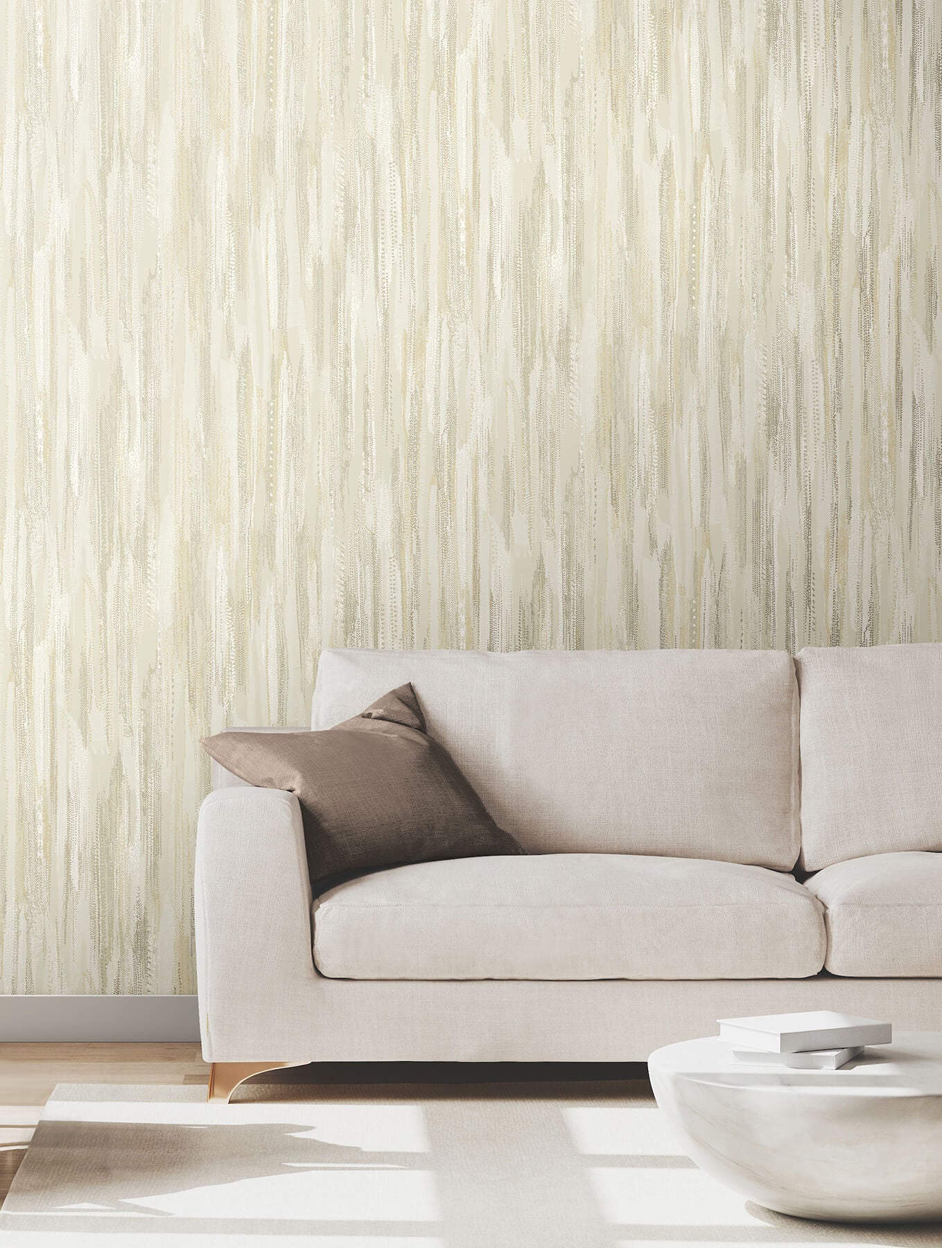 tribeca-gold-texture-stripe-wallpaper-york-wallcoverings-vr1527 - York Wallcoverings Wallpaper