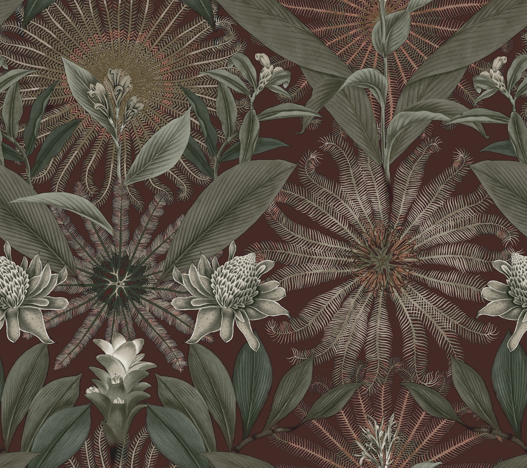 enchanted-garden-maroon-tropical-wallpaper-york-wallcoverings-vr1528