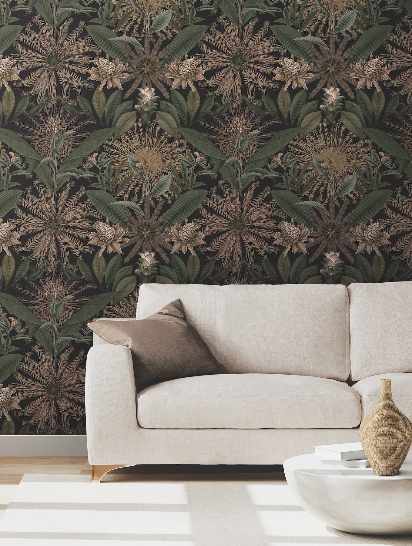 enchanted-garden-chocolate-tropical-wallpaper-york-wallcoverings-vr1529