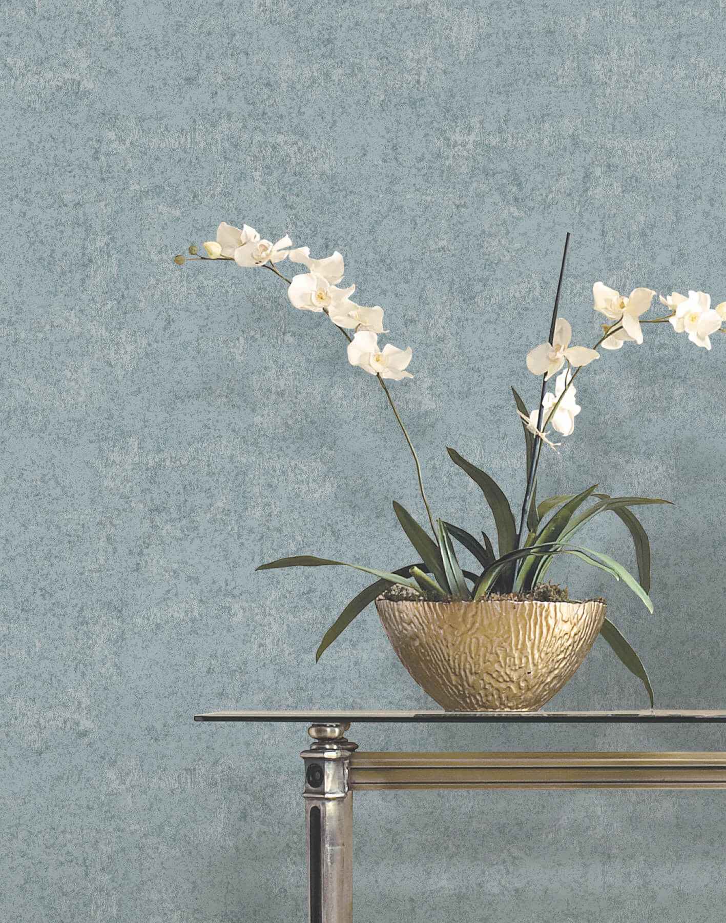 Crystal Cloud Denim Beaded Wallpaper - York Wallcoverings - VR1543 - York Wallcoverings Wallpaper