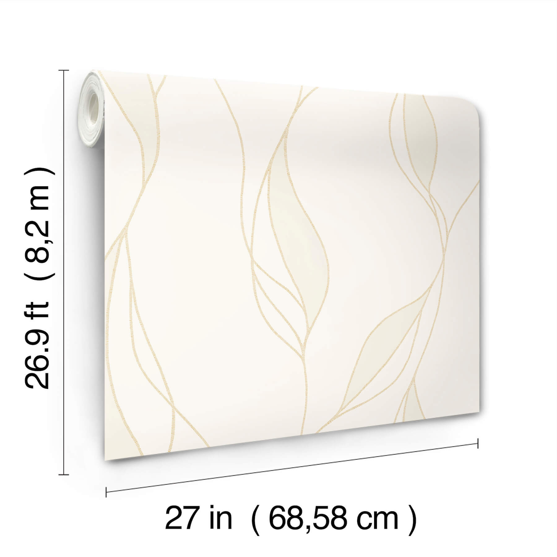 society-hill-white-abstract-leaf-wallpaper-york-wallcoverings-vr1546 - York Wallcoverings Wallpaper