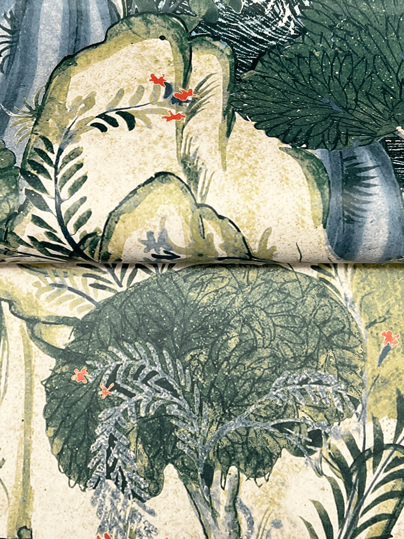 falling-waters-sapphire-scenic-wallpaper-york-wallcoverings-vr1554 - York Wallcoverings Wallpaper