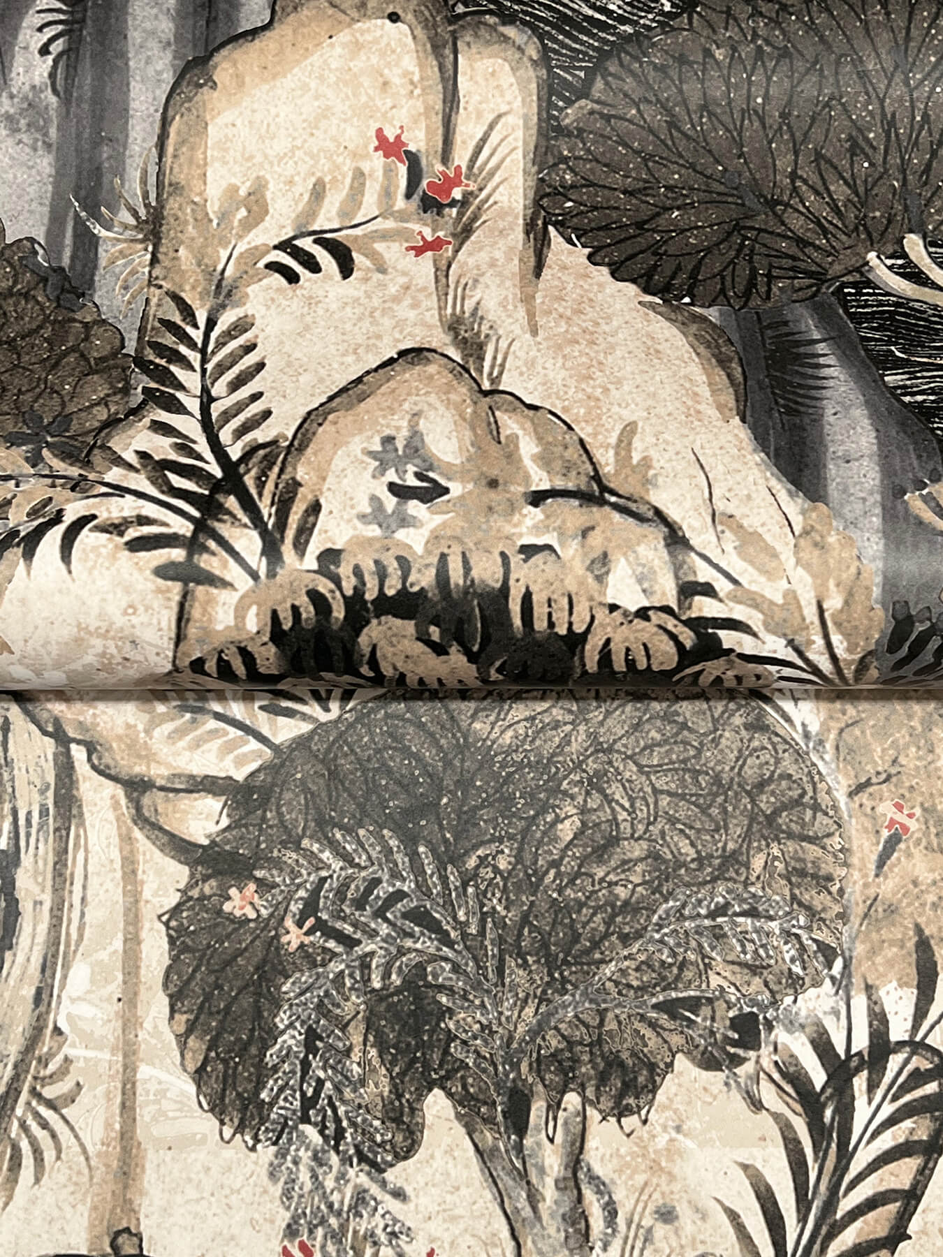 falling-waters-neutral-scenic-wallpaper-york-wallcoverings-vr1555 - York Wallcoverings Wallpaper