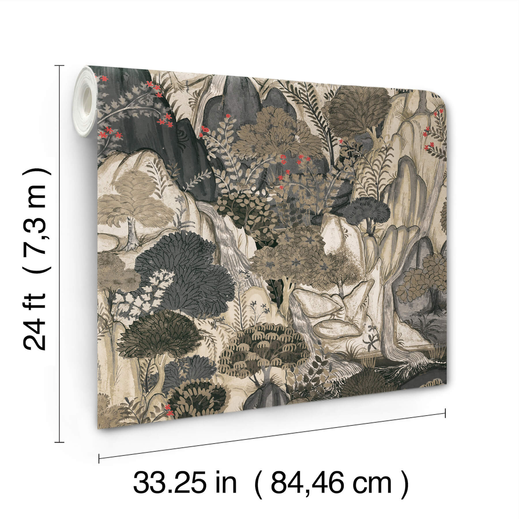 falling-waters-neutral-scenic-wallpaper-york-wallcoverings-vr1555 - York Wallcoverings Wallpaper