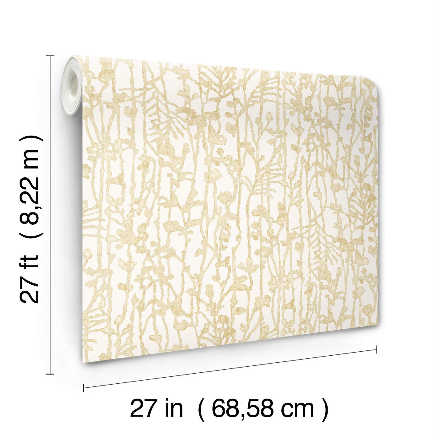 filigree-gold-abstract-wallpaper-york-wallcoverings-vr1560 - York Wallcoverings Wallpaper