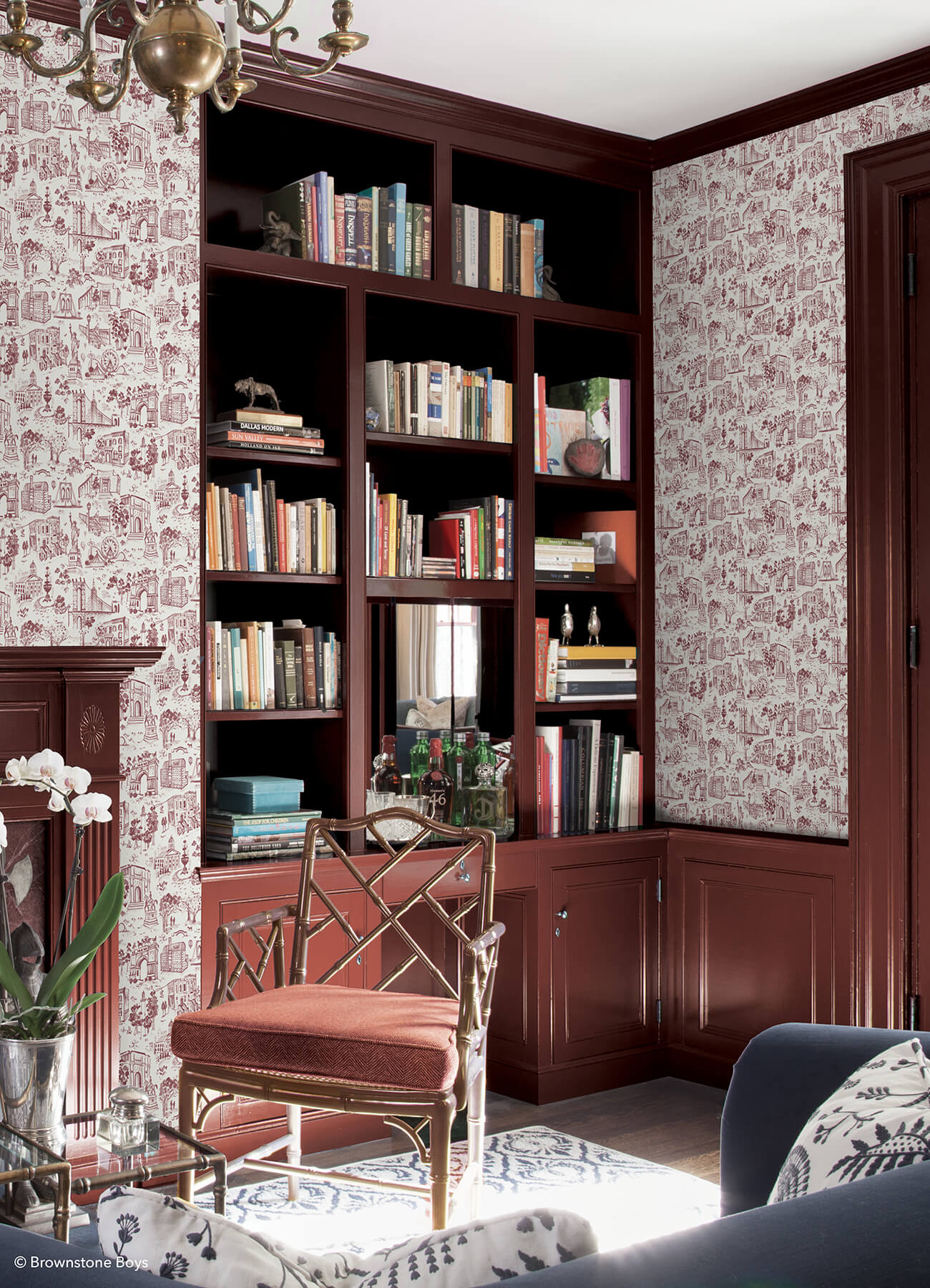 toile-de-new-york-brick-peel-and-stick-wallpaper-york-wallcoverings-bbs6545 - York Wallcoverings Wallpaper