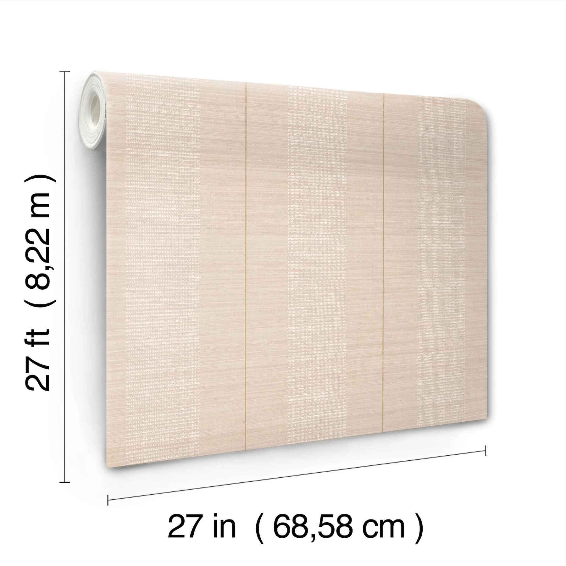 Colbert Stripe Blush Textured Wallpaper - York Wallcoverings - LL3208 - York Wallcoverings Wallpaper