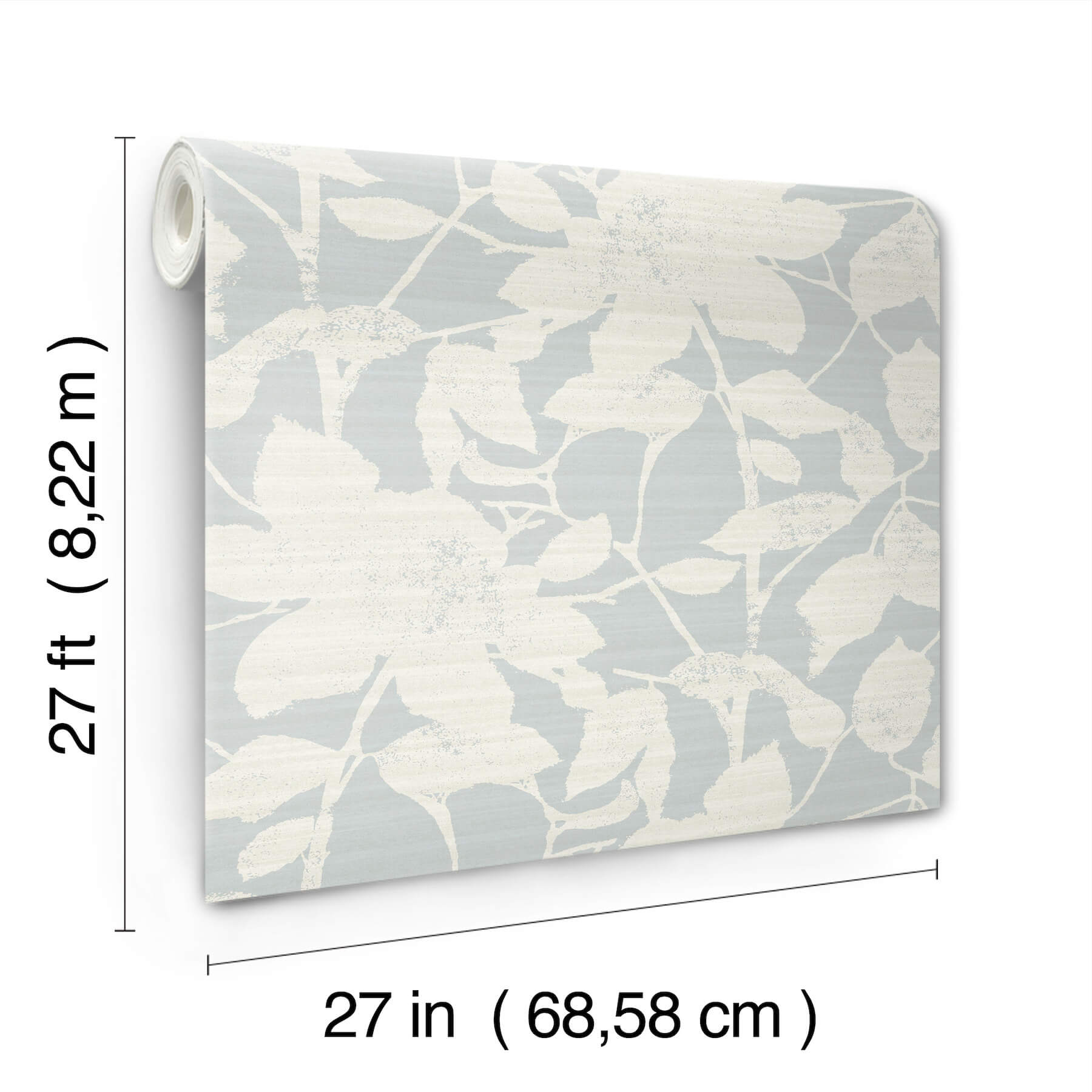 solange-light-blue-botanical-wallpaper-york-wallcoverings-ll3217 - York Wallcoverings Wallpaper