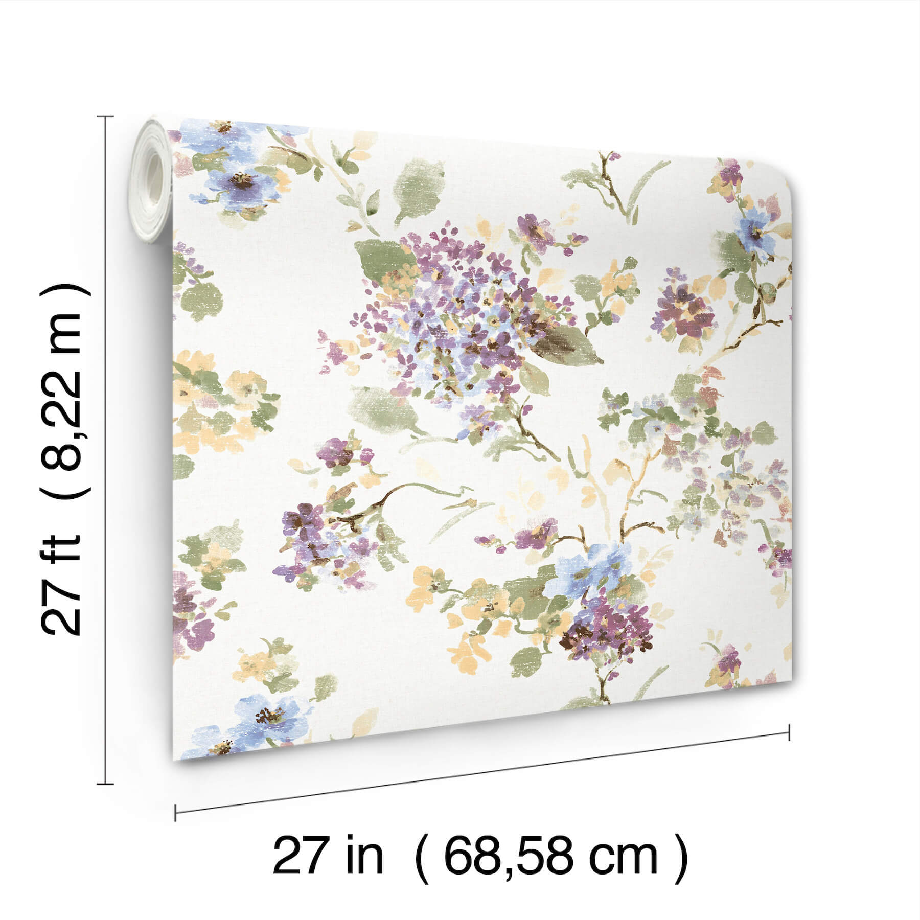 veiled-garden-plum-floral-wallpaper-york-wallcoverings-ll3232 - York Wallcoverings Wallpaper