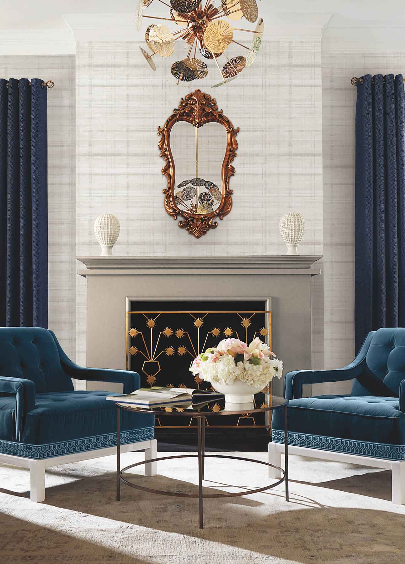 Vanishing Point Dove Striated Wallpaper - York Wallcoverings - LL3243 - York Wallcoverings Wallpaper