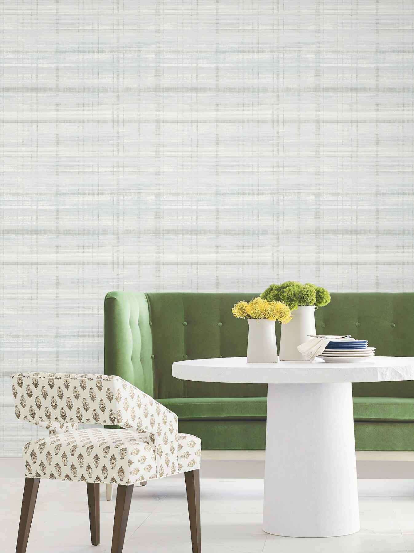 Vanishing Point Seafoam Striated Wallpaper - York Wallcoverings - LL3244 - York Wallcoverings Wallpaper