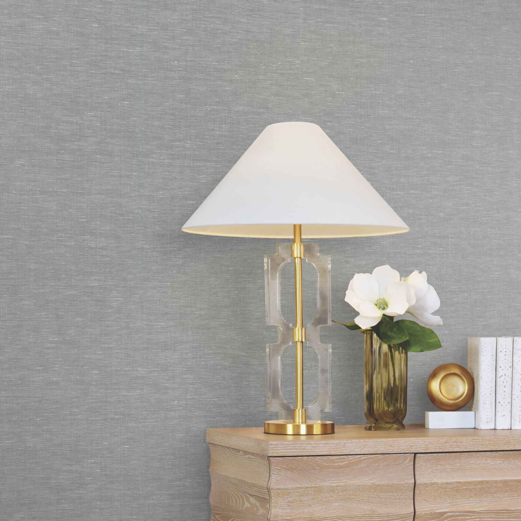 Hempfield Weave Sea Green Loomed Wallpaper - York Wallcoverings - LL4352 - York Wallcoverings Wallpaper