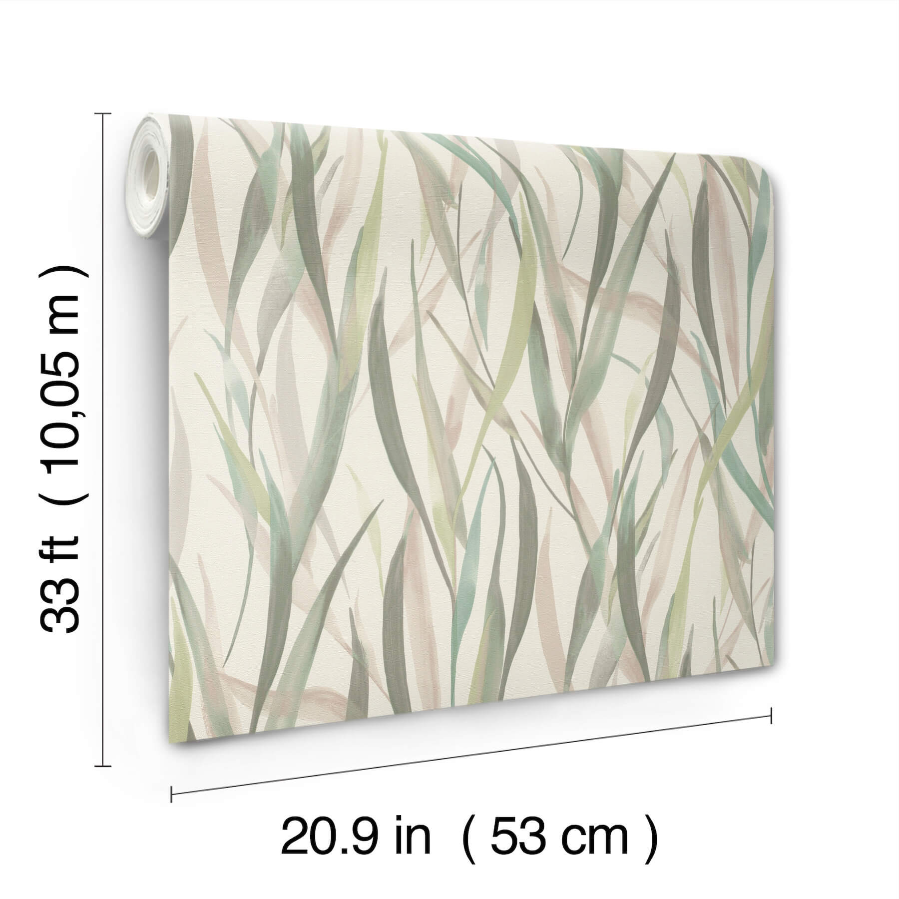 willoughby-green-fronds-wallpaper-york-wallcoverings-4202-330212 - York Wallcoverings Wallpaper