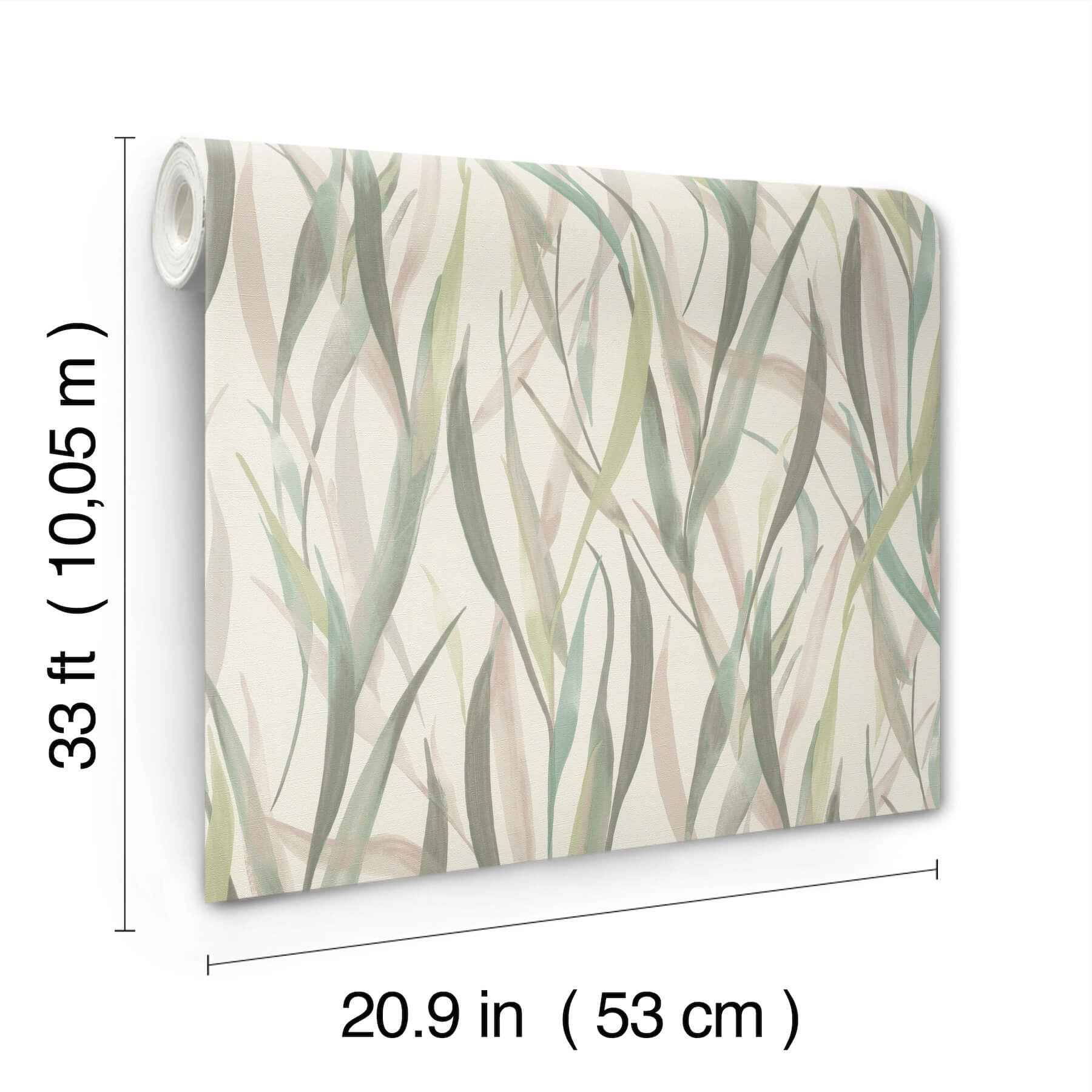 Willoughby Green Fronds Wallpaper - York Wallcoverings - 4202-330212 - York Wallcoverings Wallpaper