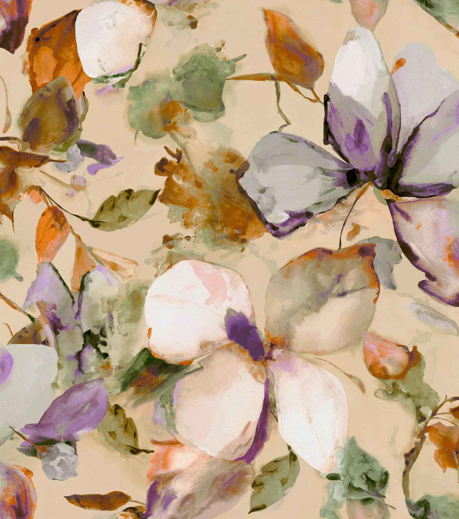 Florian Lavender Wall Mural - York Wallcoverings - 4202-367546M - York Wallcoverings Wallpaper