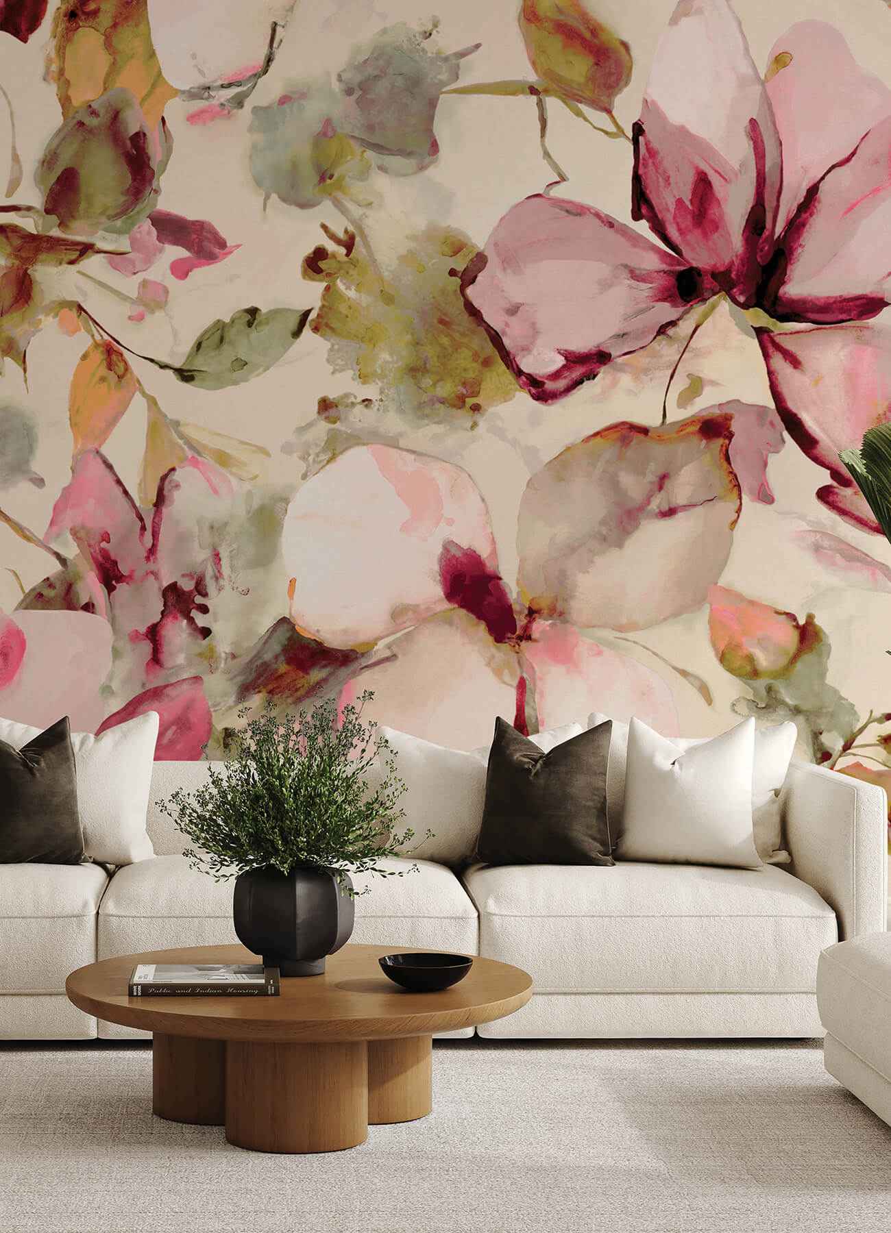 Florian Pink Wall Mural - York Wallcoverings - 4202-367577M - York Wallcoverings Wallpaper