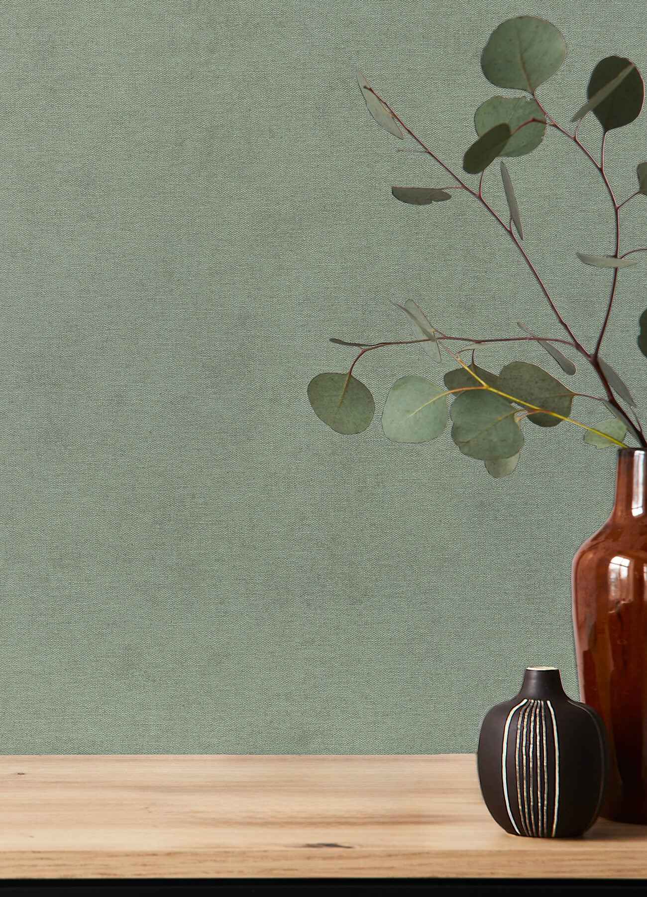Cullen Sage Faux Linen Wallpaper - York Wallcoverings - 4202-408171 - York Wallcoverings Wallpaper