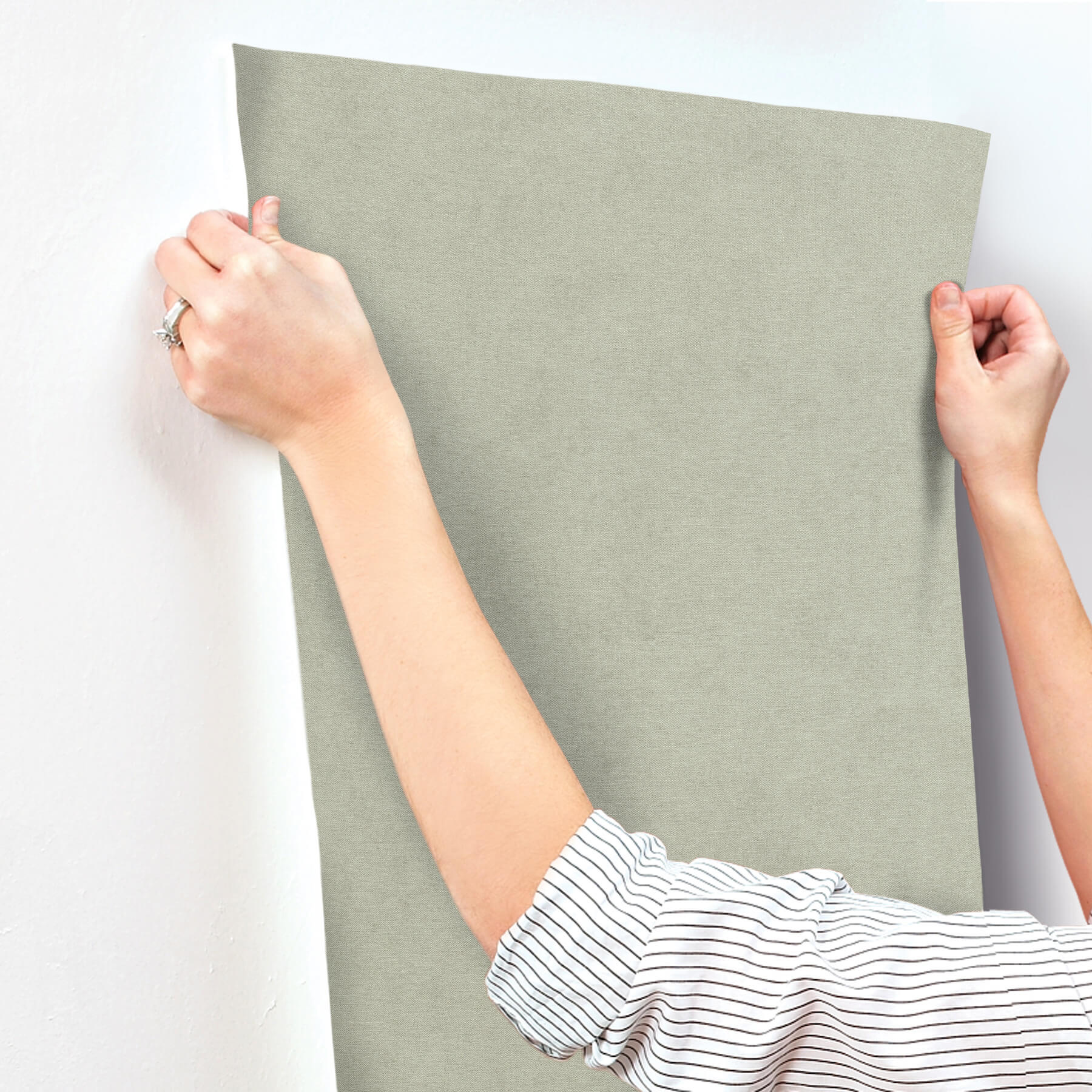 cullen-sage-faux-linen-wallpaper-york-wallcoverings-4202-408171 - York Wallcoverings Wallpaper