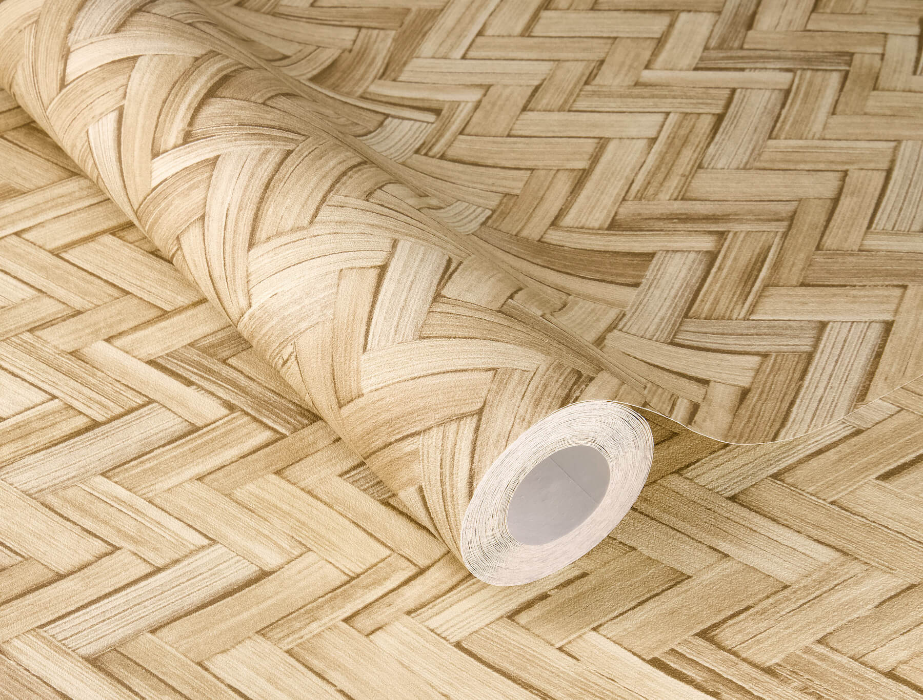 ellery-wheat-herringbone-wallpaper-york-wallcoverings-4202-410334 - York Wallcoverings Wallpaper