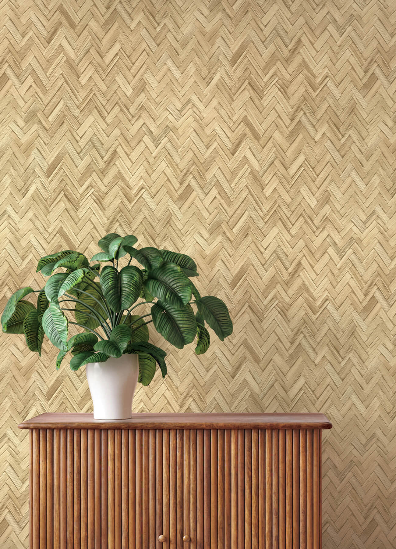 ellery-wheat-herringbone-wallpaper-york-wallcoverings-4202-410334 - York Wallcoverings Wallpaper