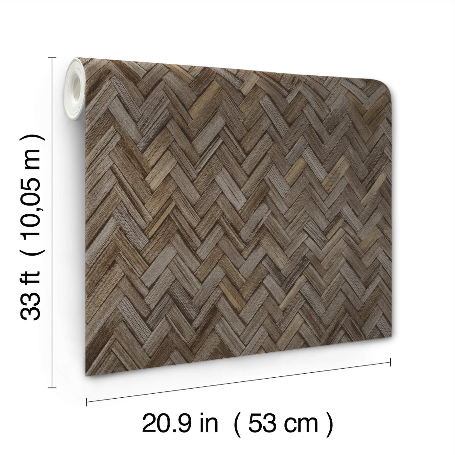 ellery-charcoal-herringbone-wallpaper-york-wallcoverings-4202-410358 - York Wallcoverings Wallpaper