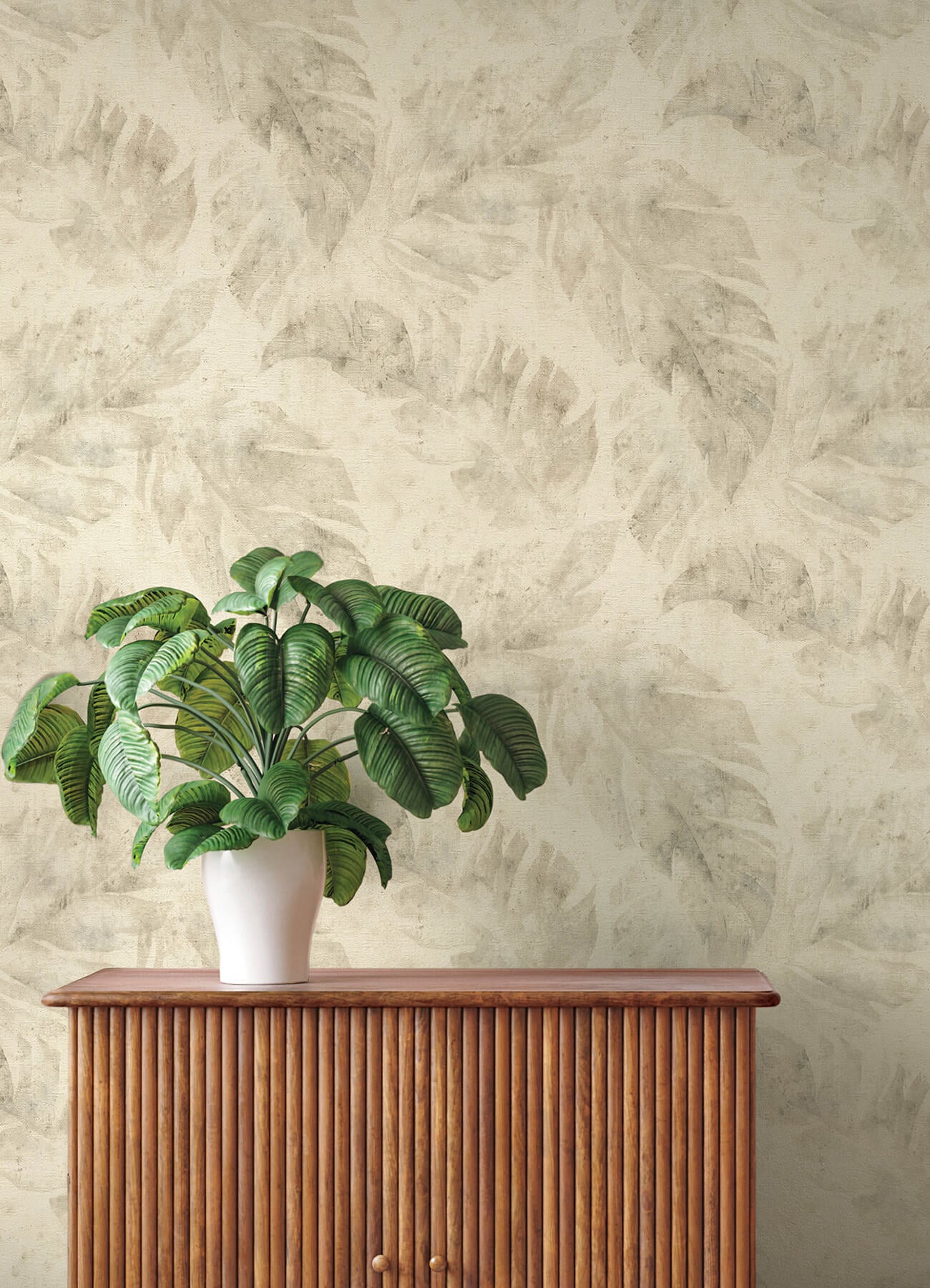 sanne-beige-palm-wallpaper-york-wallcoverings-4202-416145 - York Wallcoverings Wallpaper