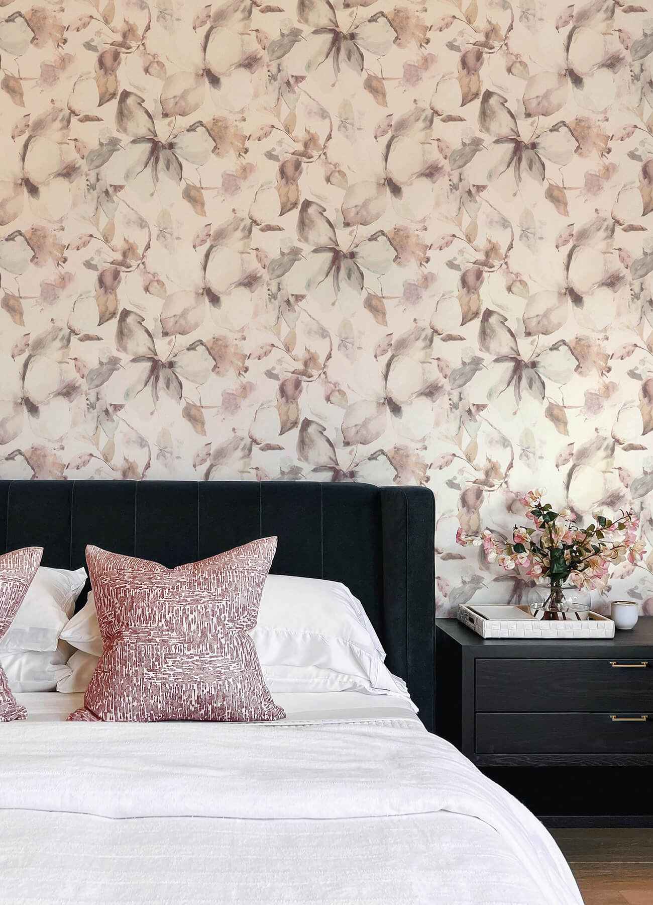 Liliana Neutral Floral Wallpaper - York Wallcoverings - 4202-481235 - York Wallcoverings Wallpaper