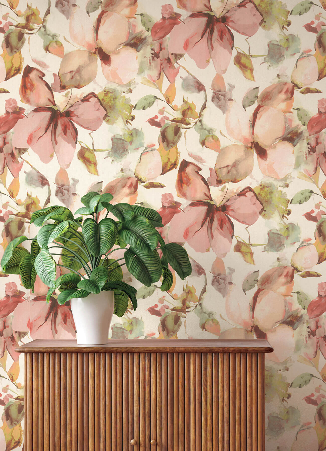 liliana-pink-floral-wallpaper-york-wallcoverings-4202-481259 - York Wallcoverings Wallpaper