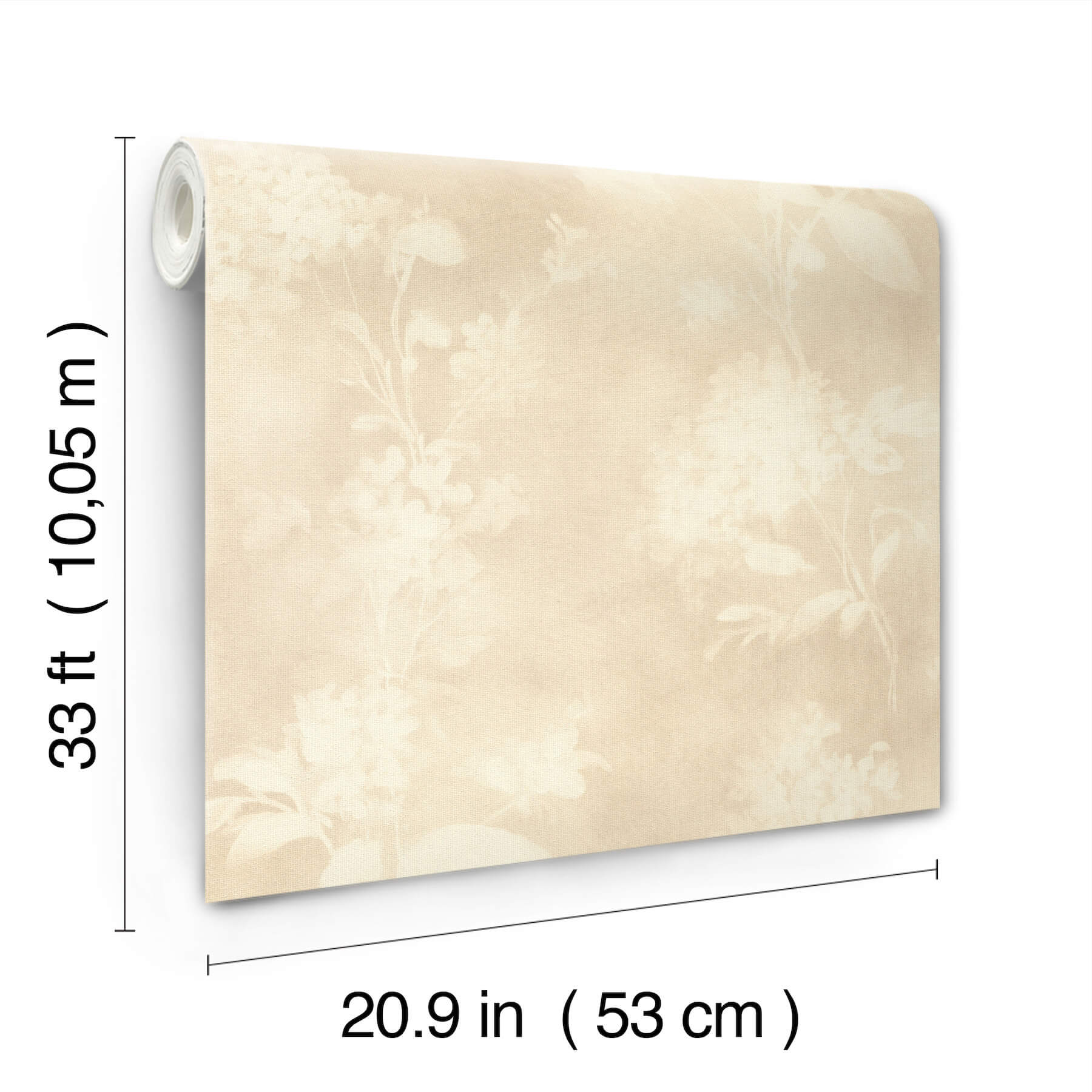 izara-beige-botanical-wallpaper-york-wallcoverings-4202-481419 - York Wallcoverings Wallpaper