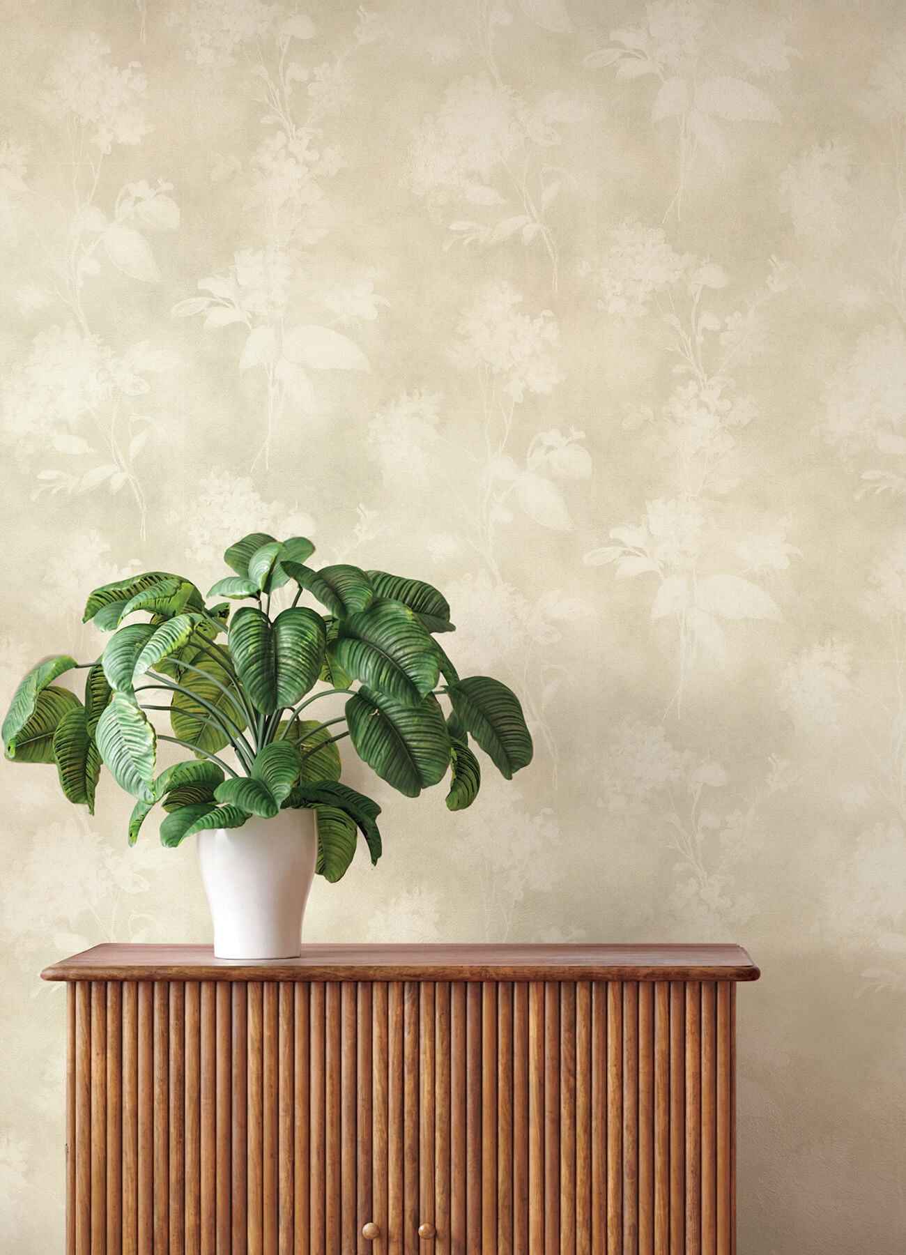 Izara Beige Botanical Wallpaper - York Wallcoverings - 4202-481419 - York Wallcoverings Wallpaper