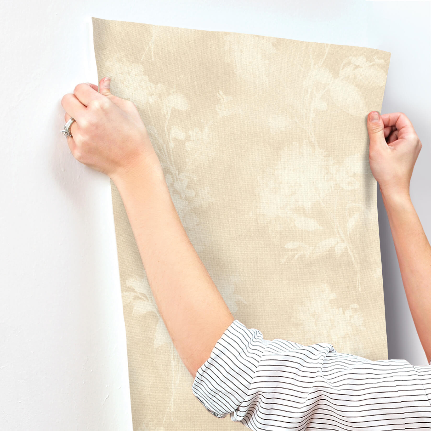 izara-beige-botanical-wallpaper-york-wallcoverings-4202-481419 - York Wallcoverings Wallpaper