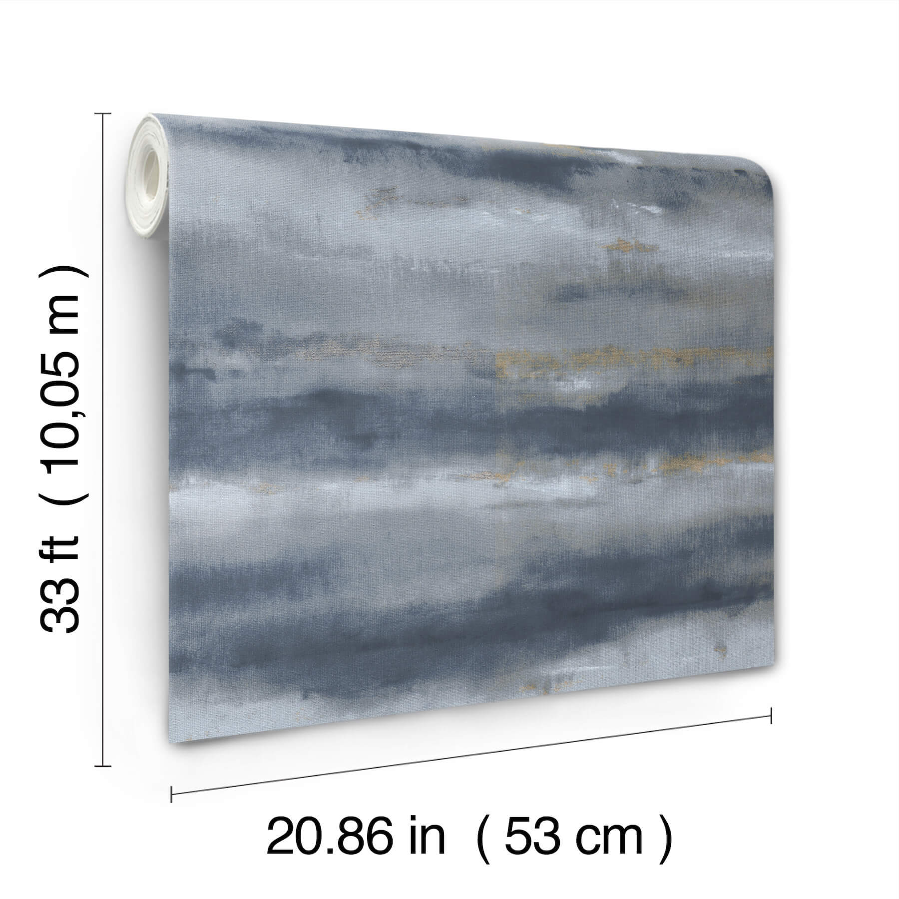 ayla-indigo-abstract-stripe-wallpaper-york-wallcoverings-4202-481662 - York Wallcoverings Wallpaper