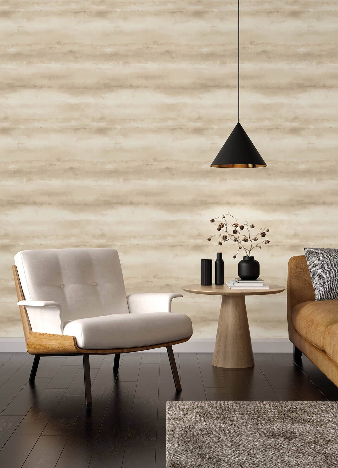 ayla-neutral-abstract-stripe-wallpaper-york-wallcoverings-4202-481679 - York Wallcoverings Papel pintado