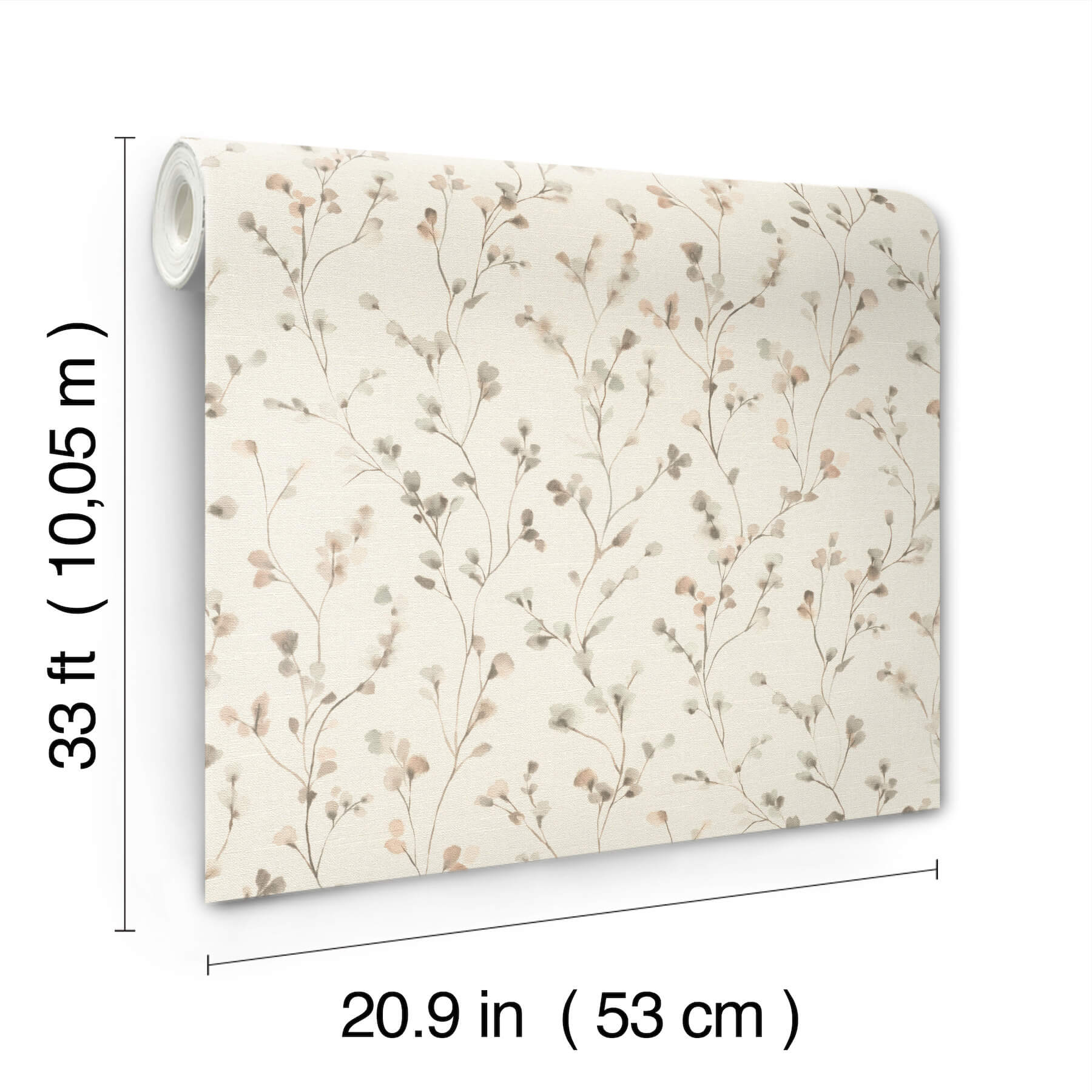 romy-neutral-springtime-trail-wallpaper-york-wallcoverings-4202-486131 - York Wallcoverings Papel pintado