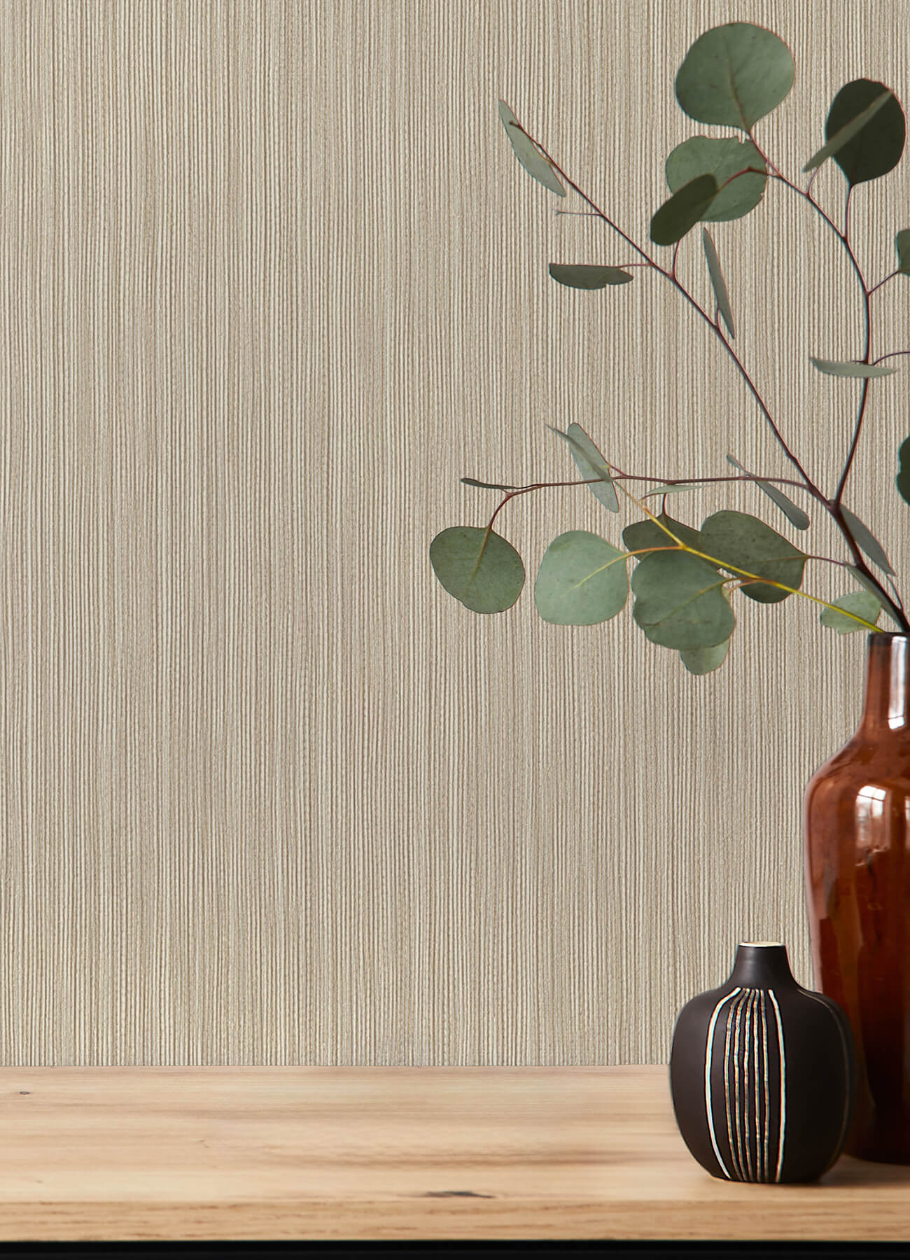 ewan-beige-textured-stripe-wallpaper-york-wallcoverings-4202-537635 - York Wallcoverings Papel pintado