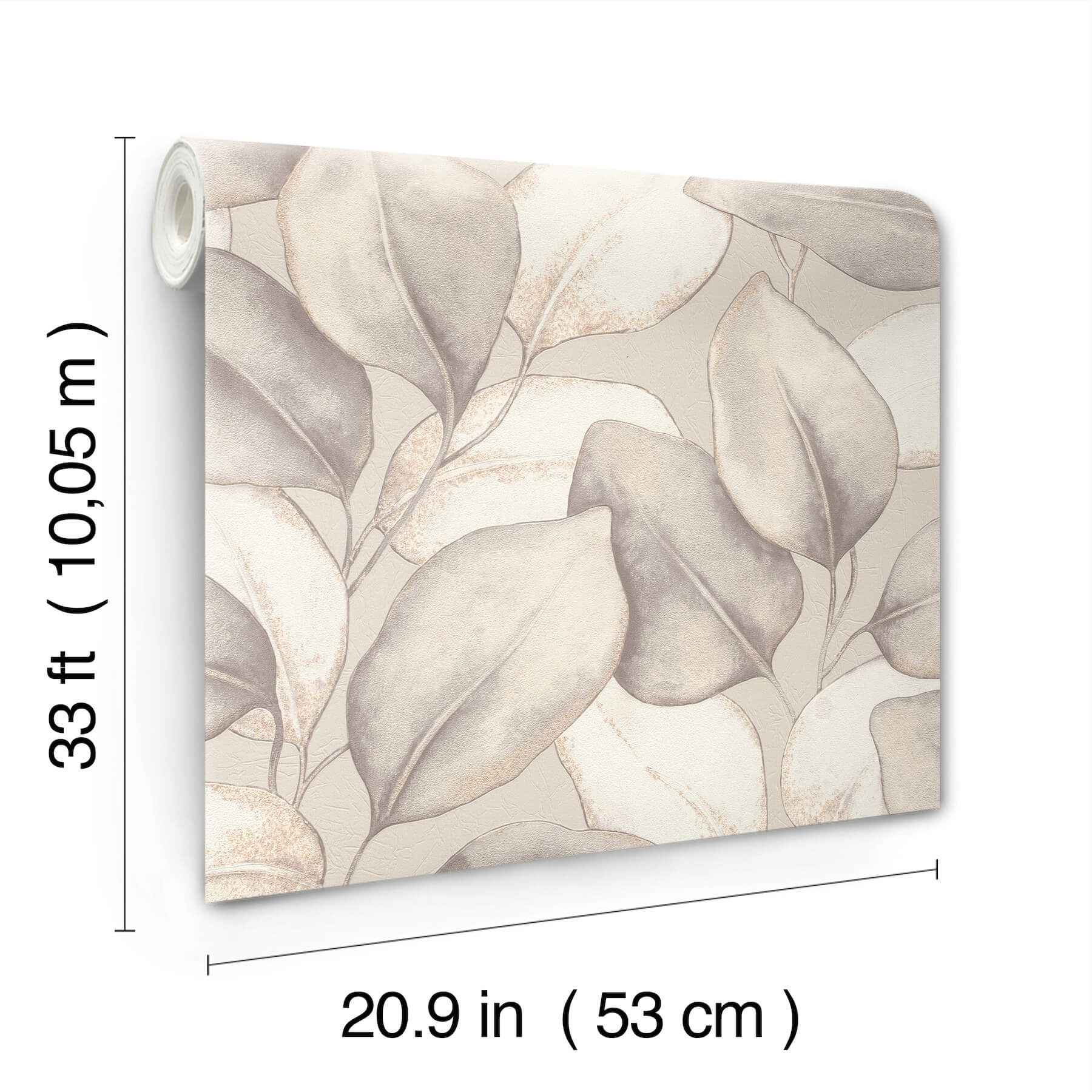 Evanthe Grey Vine Wallpaper - York Wallcoverings - 4202-659856 - York Wallcoverings Wallpaper