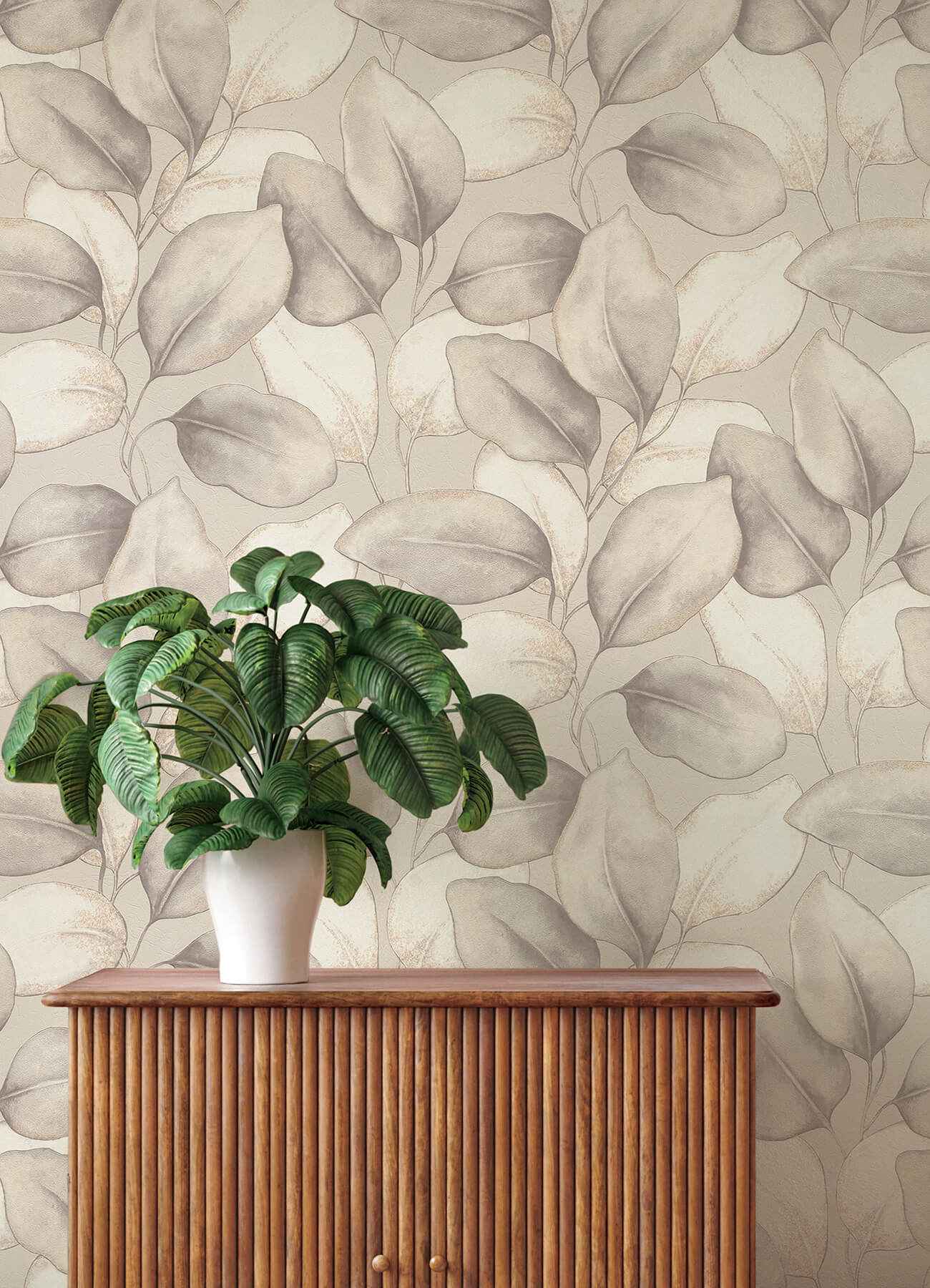 Evanthe Grey Vine Wallpaper - York Wallcoverings - 4202-659856 - York Wallcoverings Wallpaper