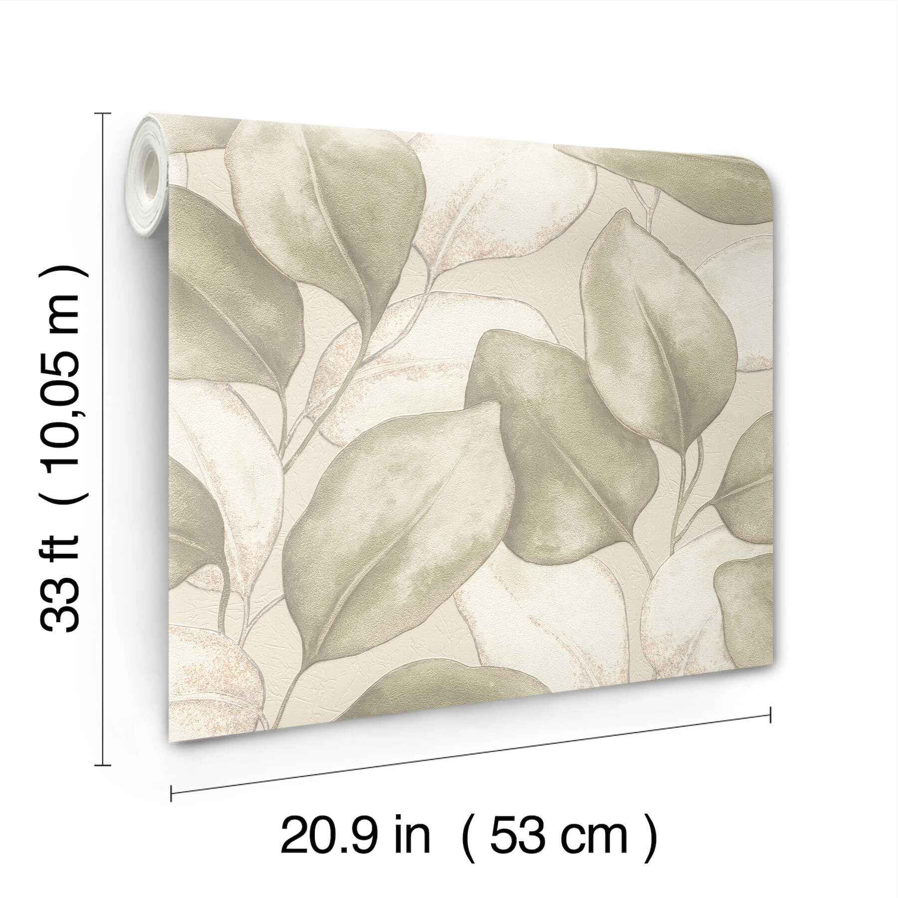 Evanthe Sage Vine Wallpaper - York Wallcoverings - 4202-659870 - York Wallcoverings Wallpaper